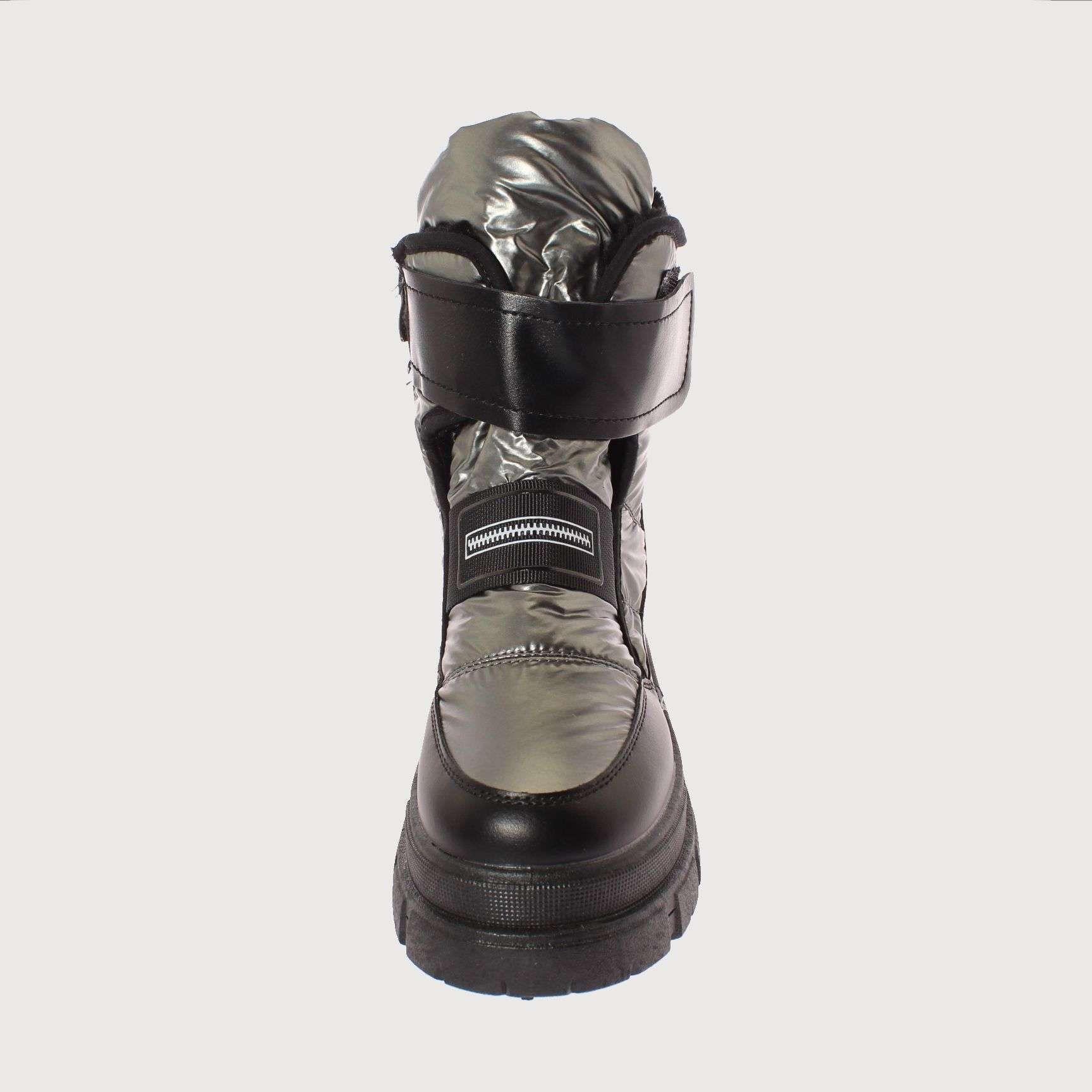 Bota Piel Plateado Vía Franca Mujer Art: 5Y306SILVER-2