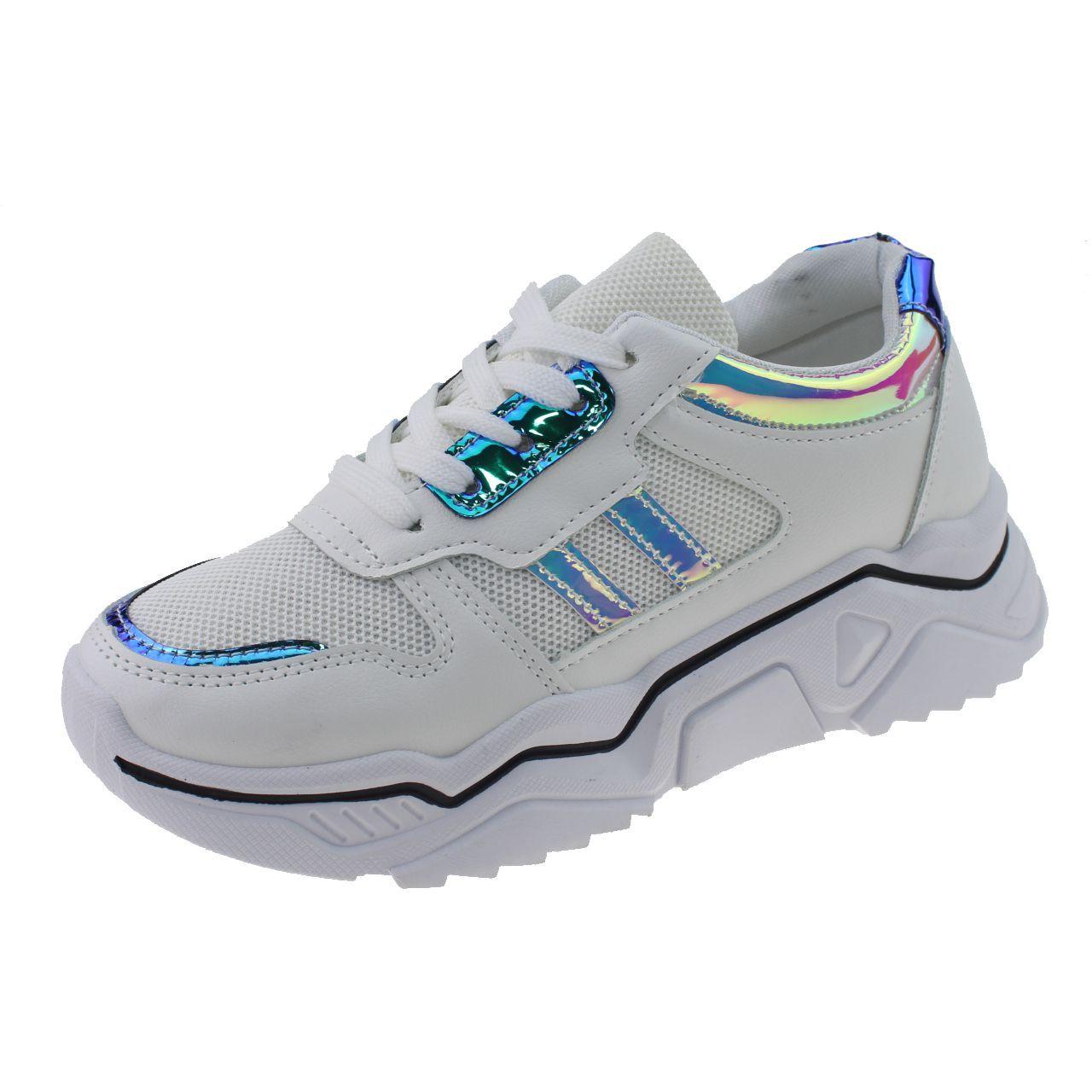 Zapatilla Blanco/verde Vía Franca Mujer-0