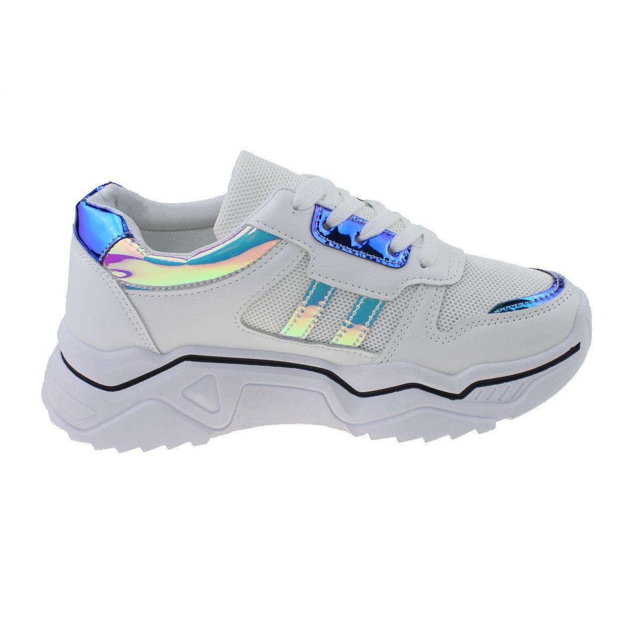 Zapatilla Blanco/verde Vía Franca Mujer-1