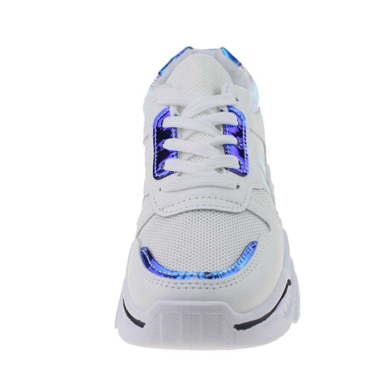 Zapatilla Blanco/verde Vía Franca Mujer-3