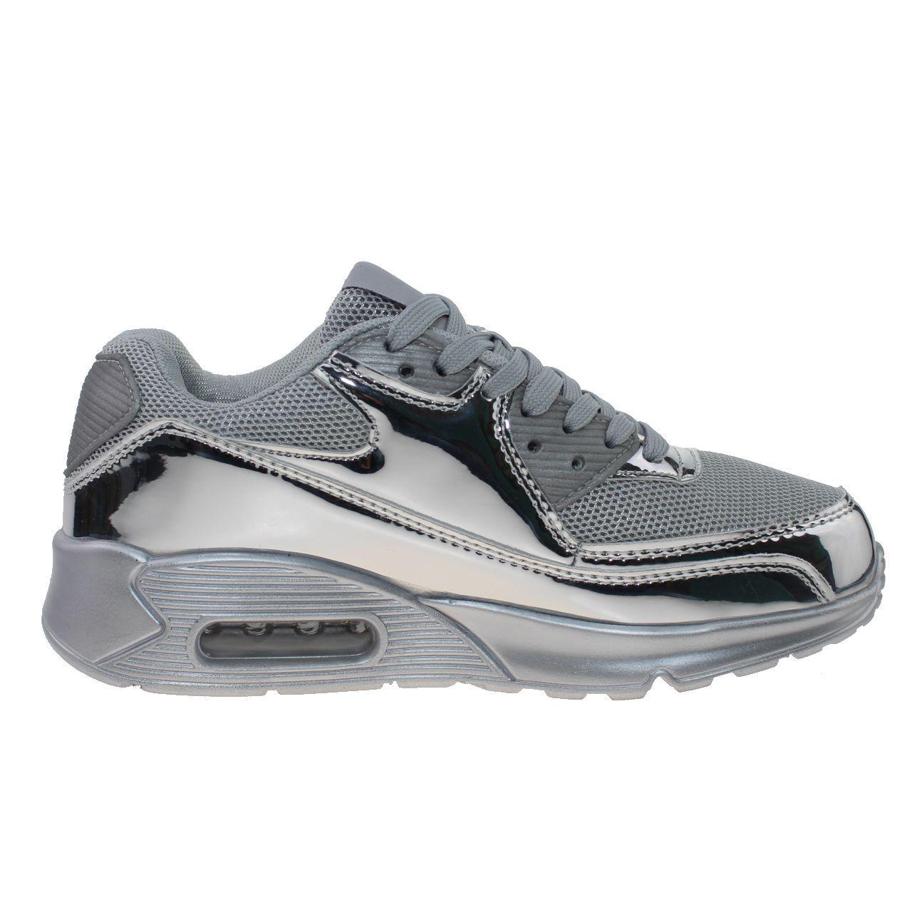 Zapatilla Airspace Para Mujer Color Plateado-0