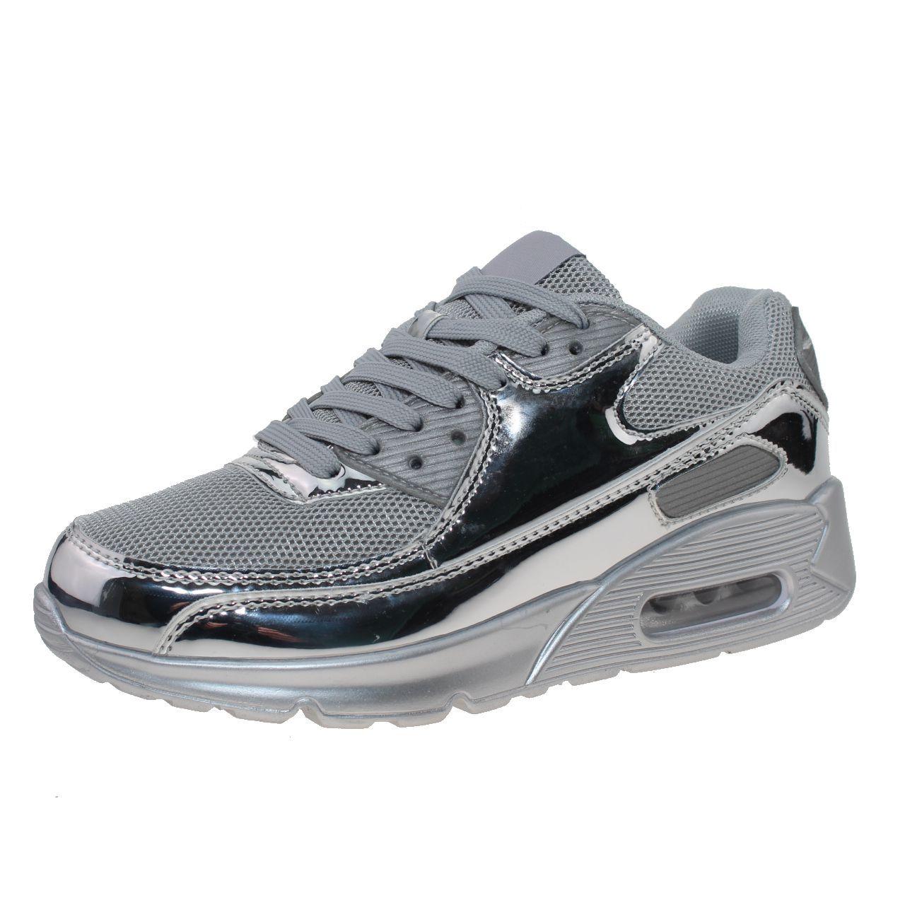Zapatilla Airspace Para Mujer Color Plateado-1