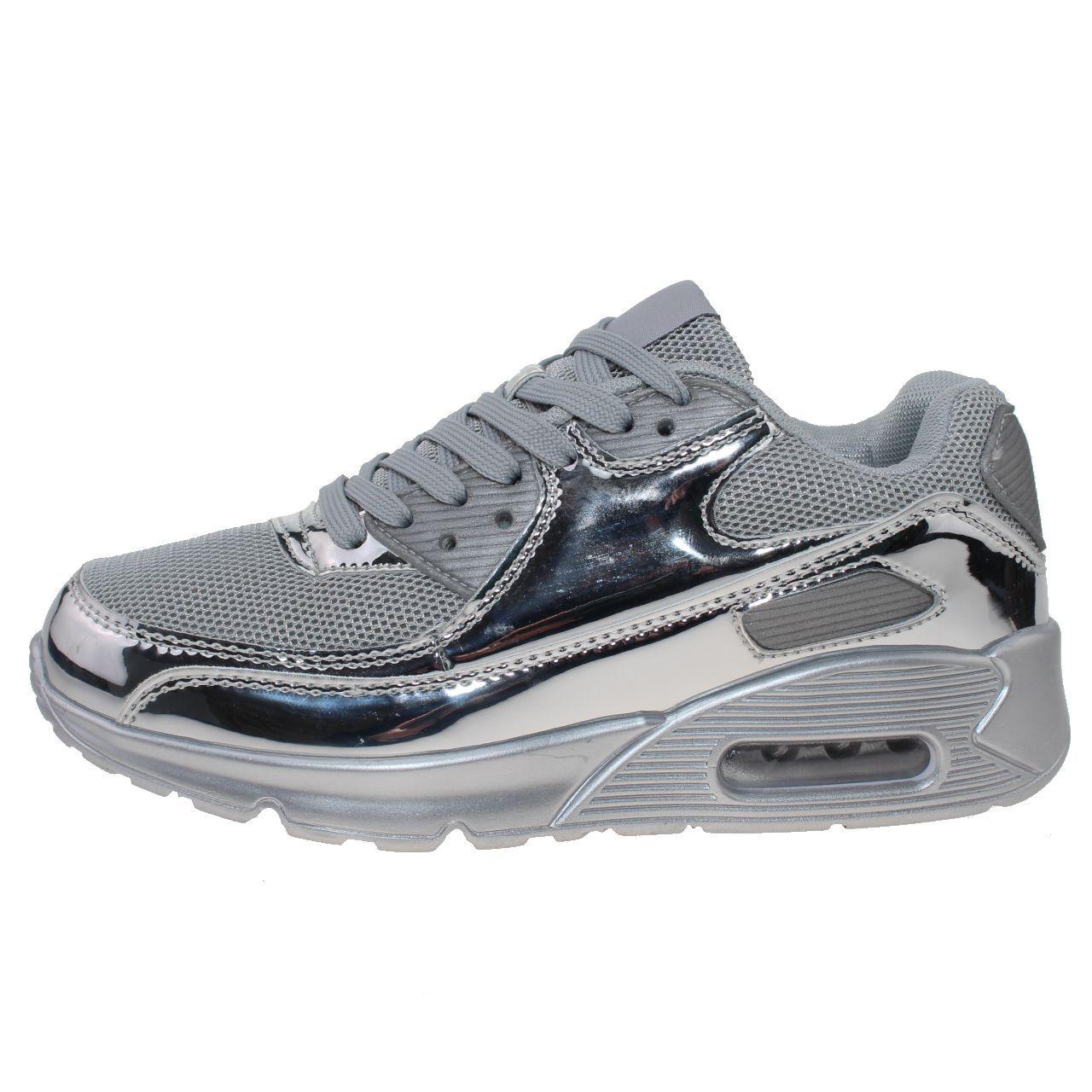 Zapatilla Airspace Para Mujer Color Plateado-2