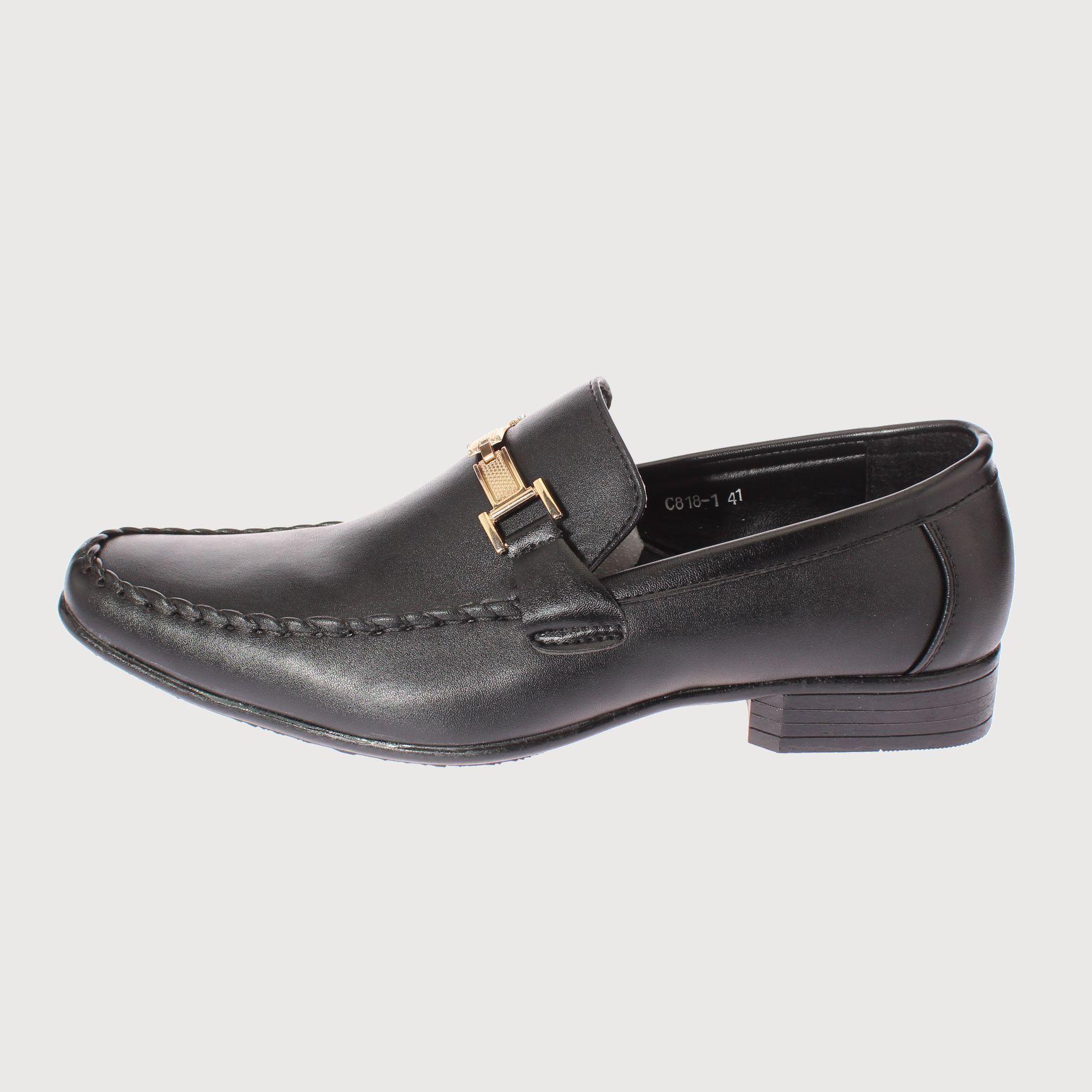 Zapato Negro Vía Franca Hombre-5