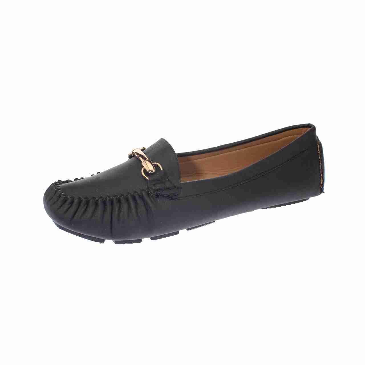 Mocasín Confort Negro Vía Franca Mujer-0