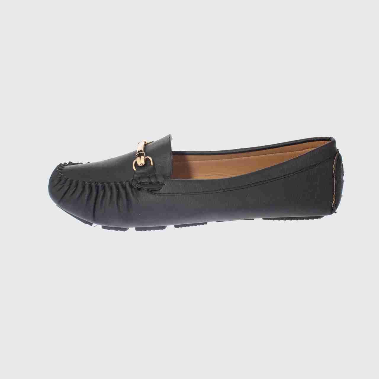 Mocasín Confort Negro Vía Franca Mujer-1