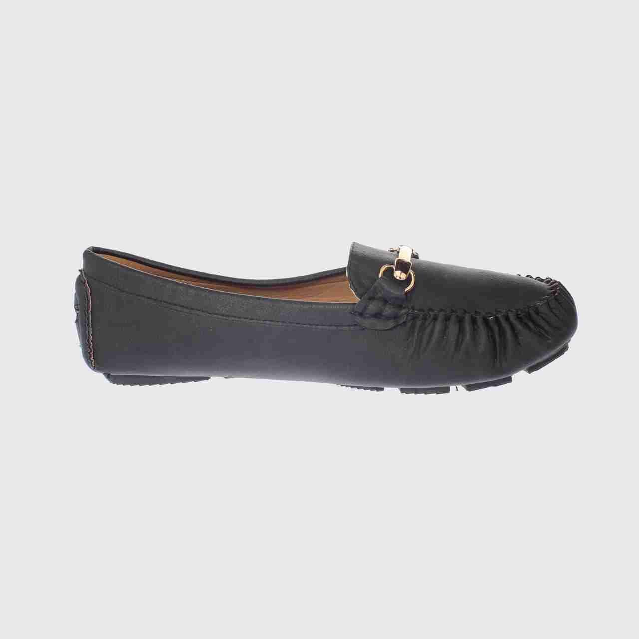 Mocasín Confort Negro Vía Franca Mujer-3