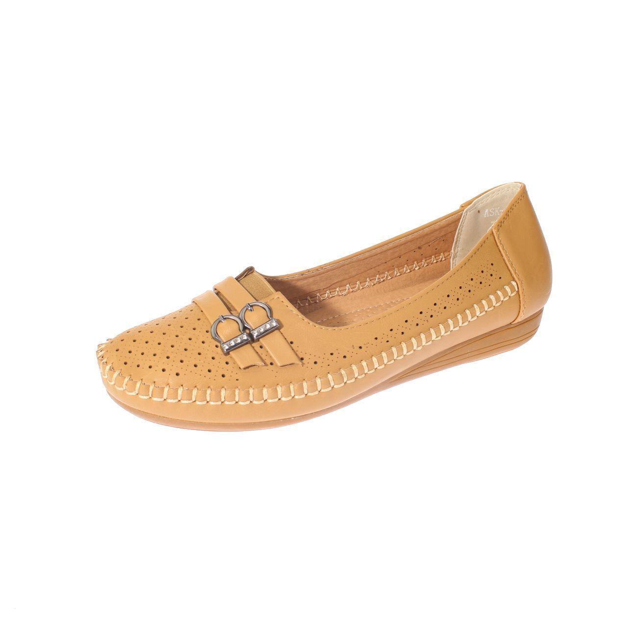 Mocasín Camel Vía Franca Mujer-0