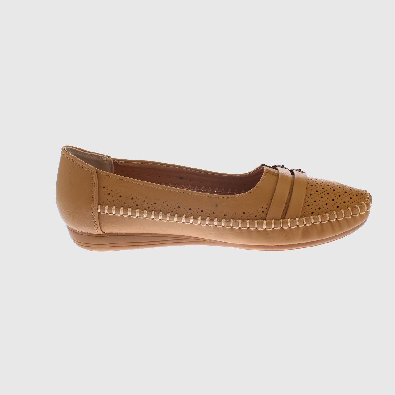 Mocasín Camel Vía Franca Mujer-3