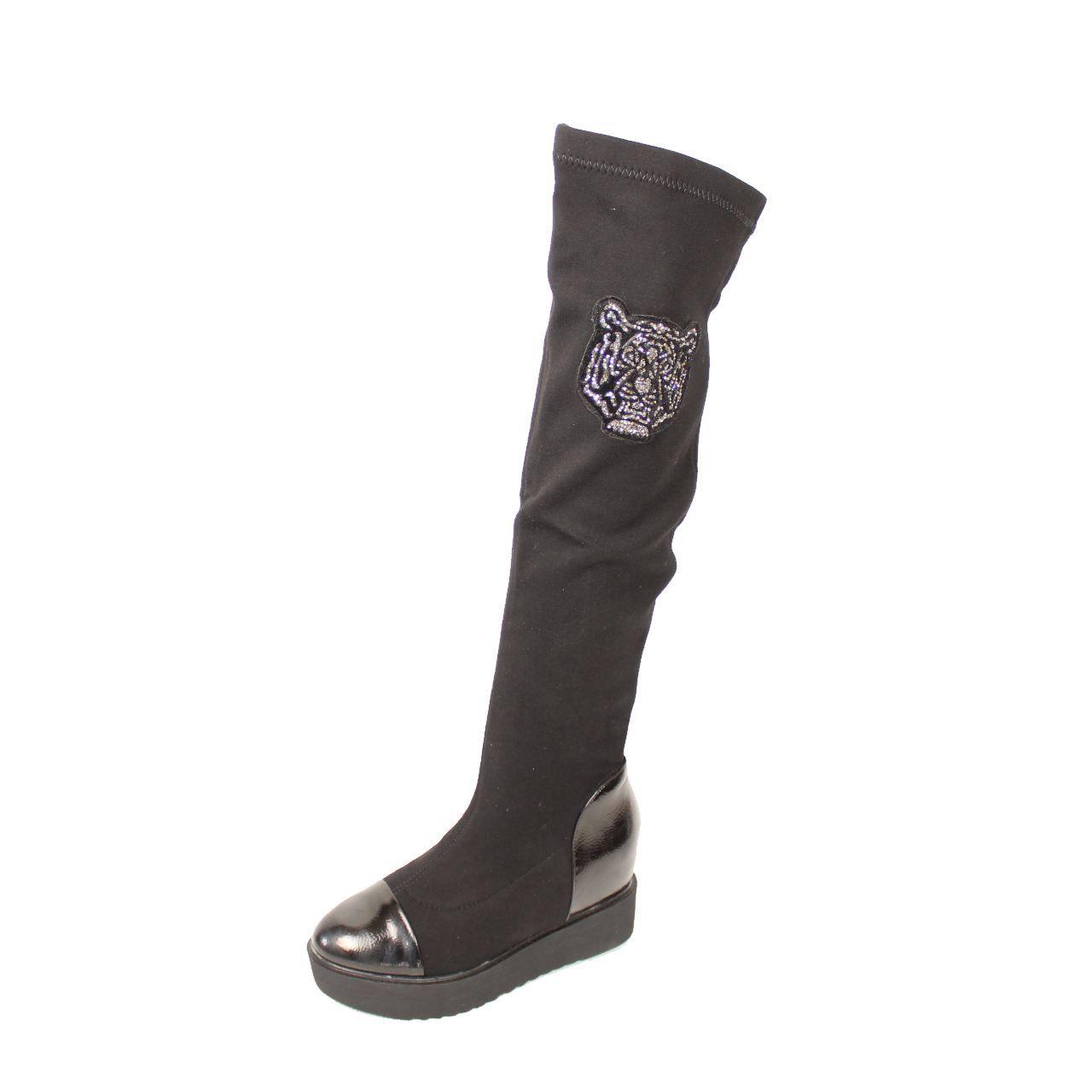 Bota Negro Vía Franca Mujer-0