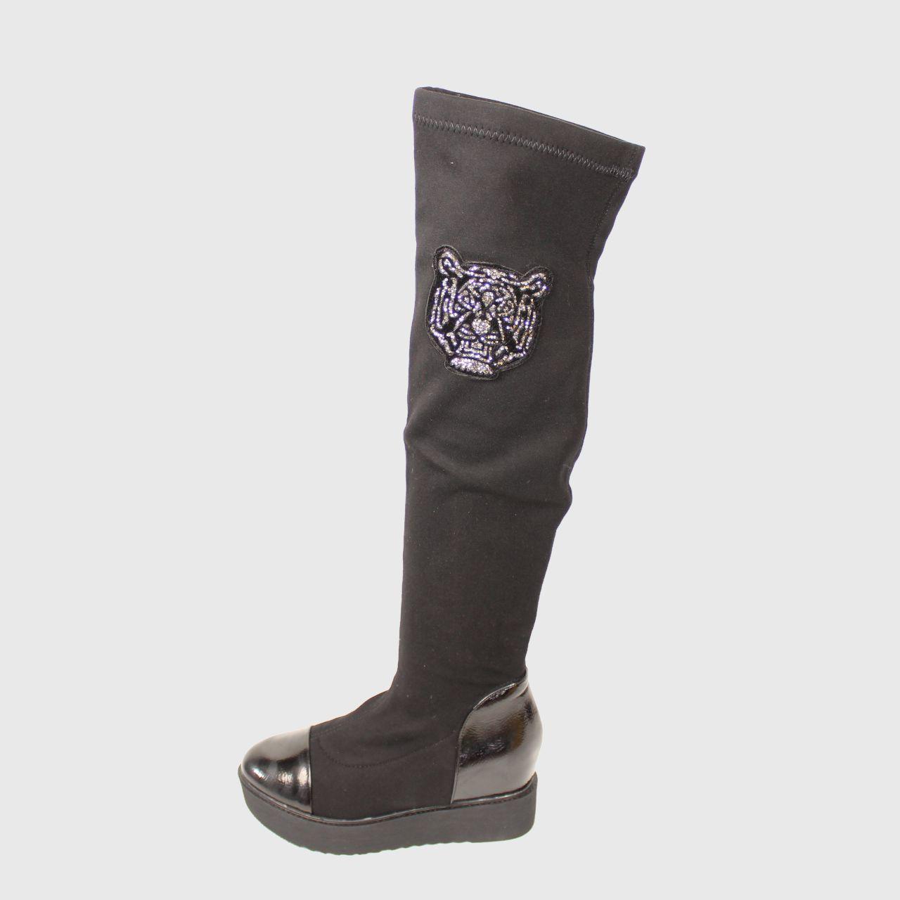 Bota Negro Vía Franca Mujer-1