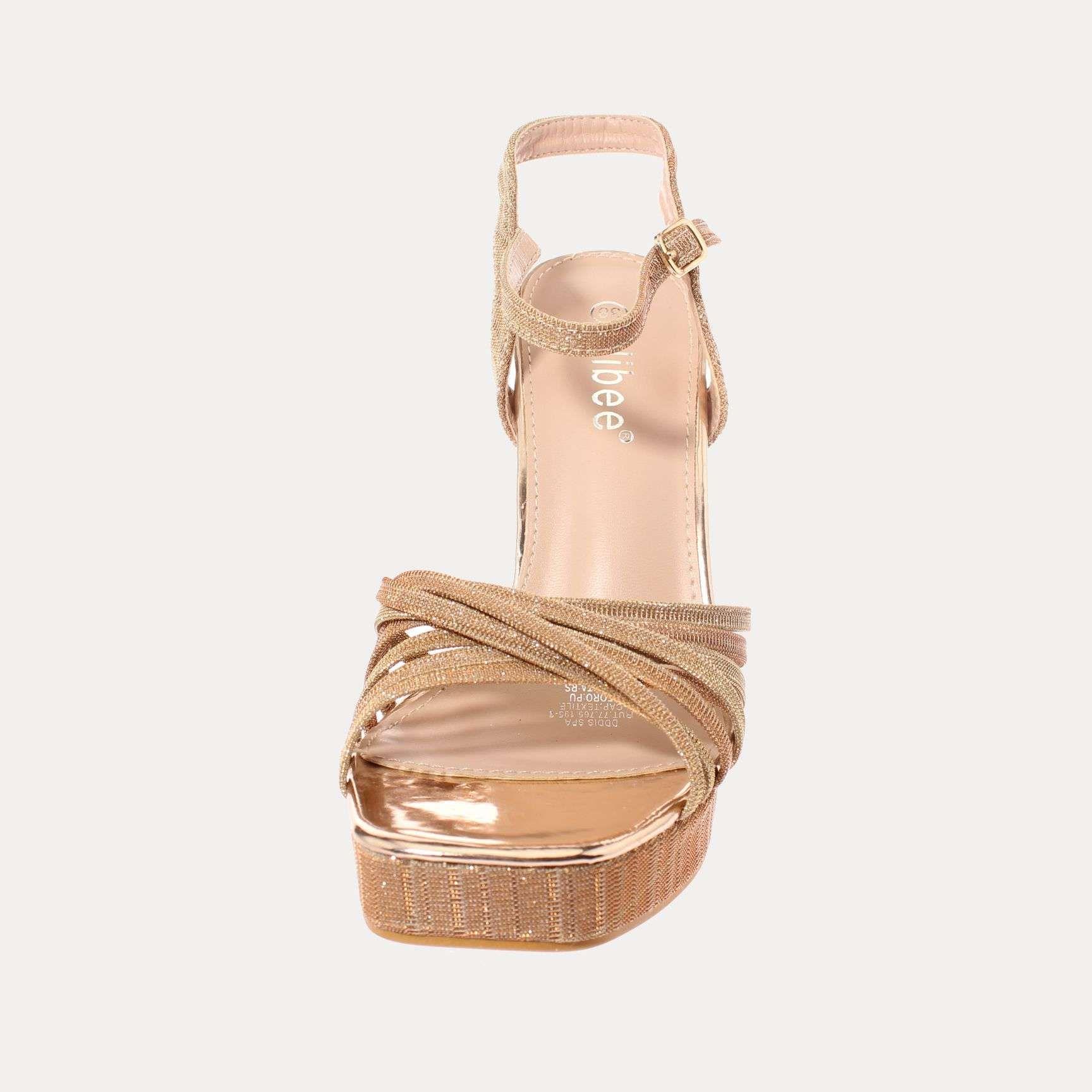 Sandalia Dorado Vía Franca Mujer Art: 5KD85CHAMPAGNE-2