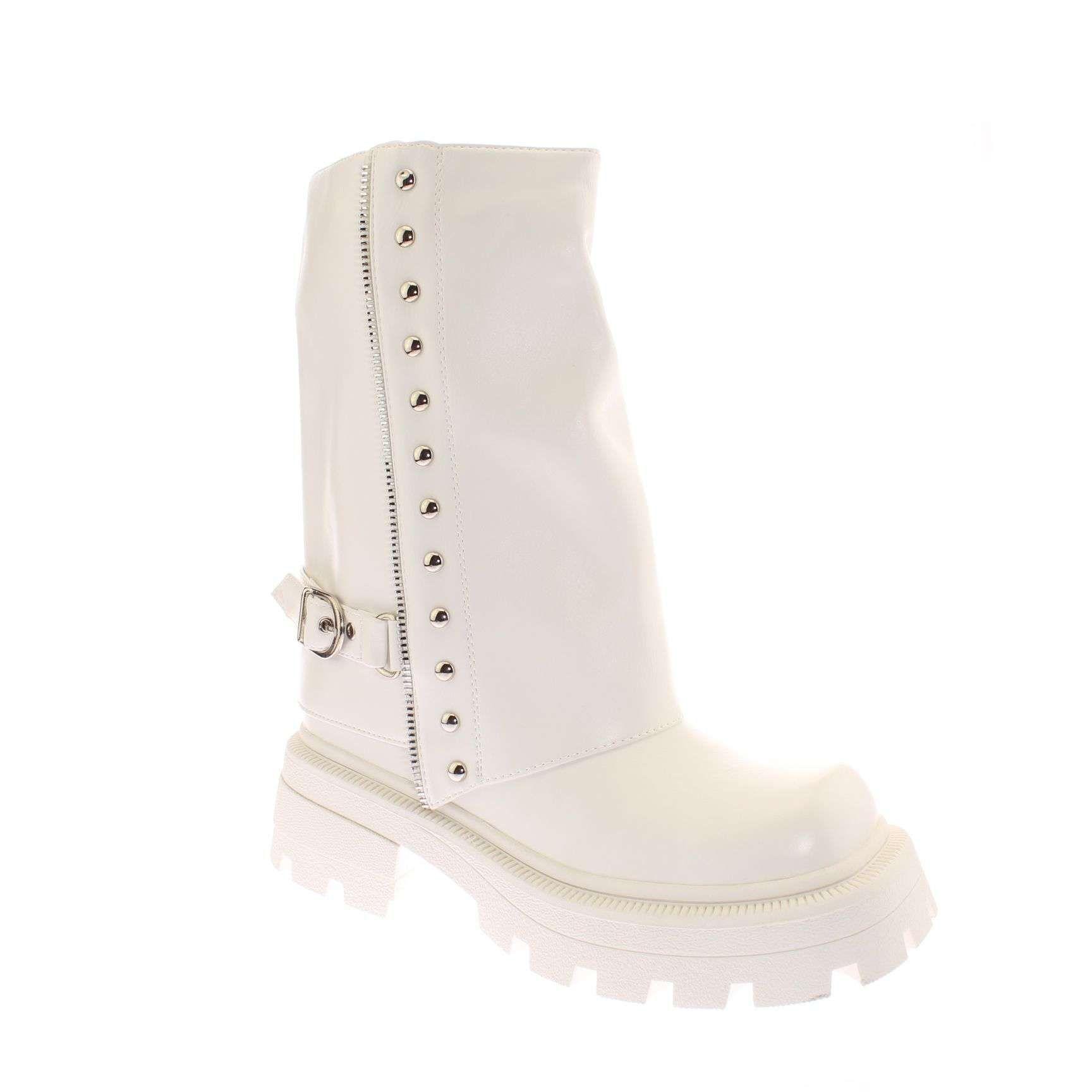 Bota Blanco Vía Franca Mujer Art: 5PG242905WHITE-0