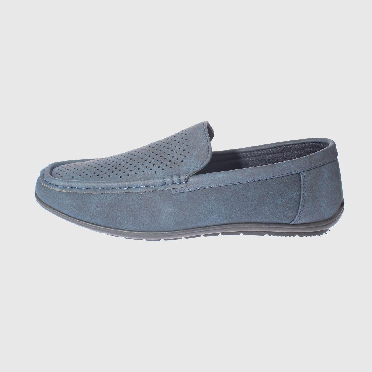 Mocasín Azul Vía Franca Hombre-1