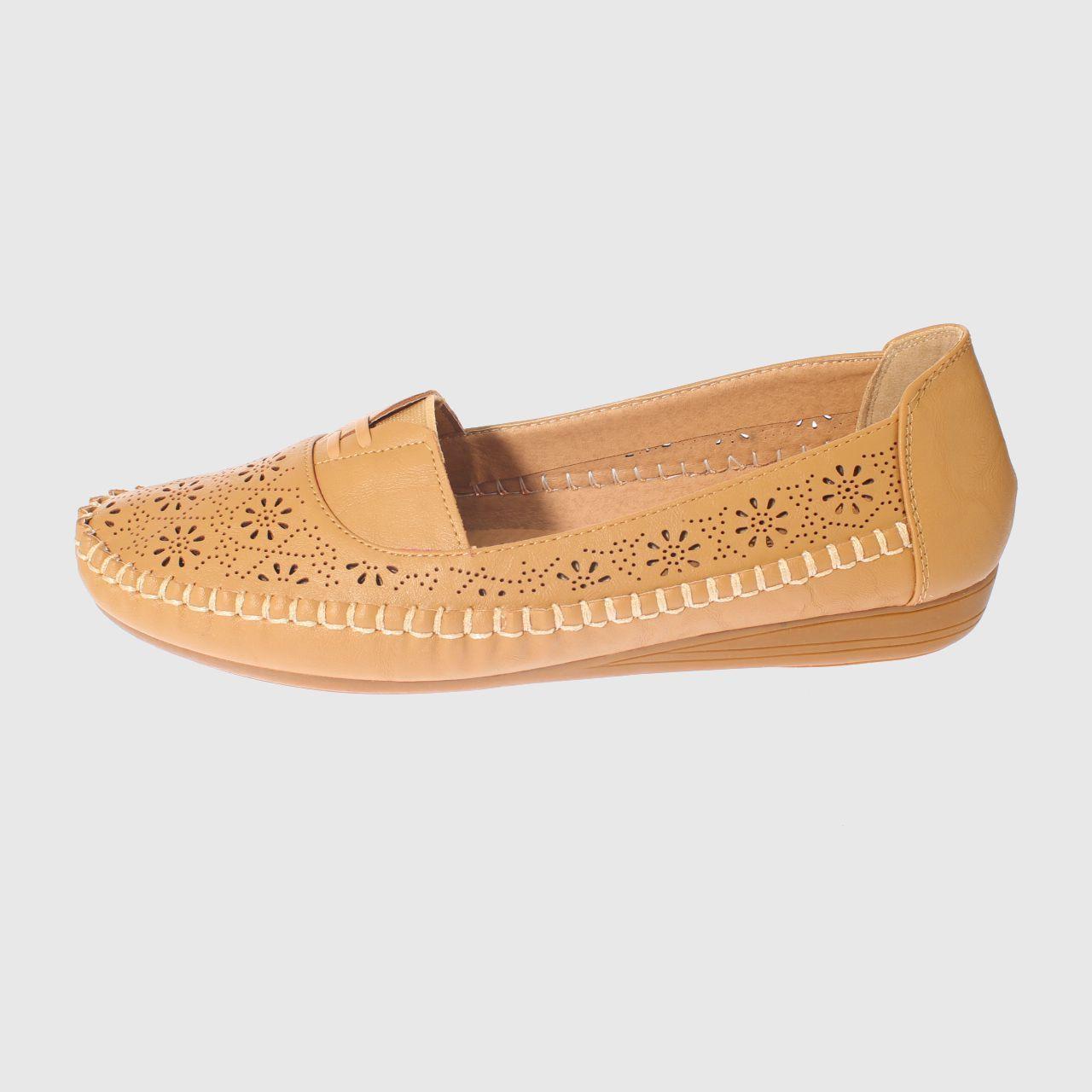Mocasín Camel Vía Franca Mujer-1