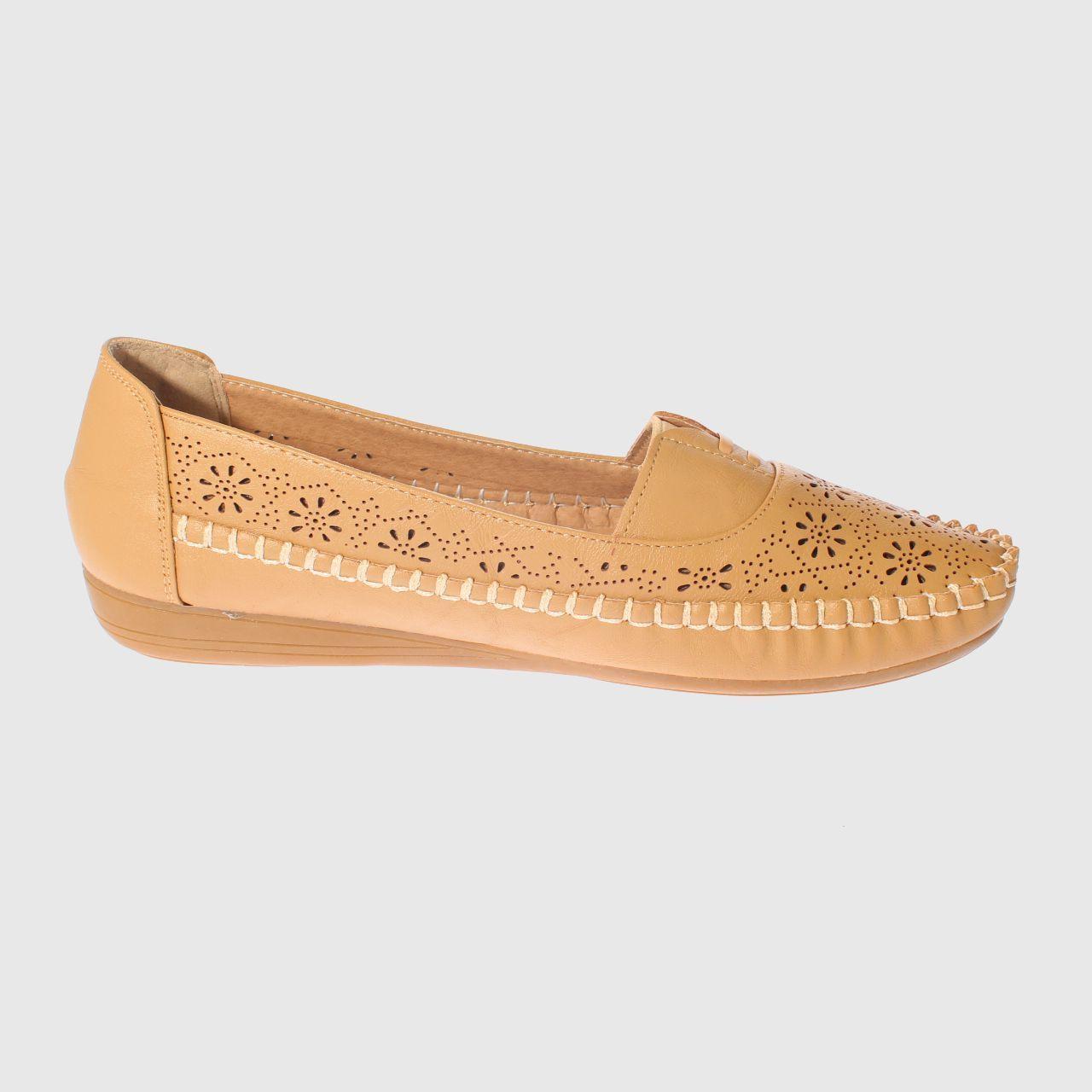 Mocasín Camel Vía Franca Mujer-3
