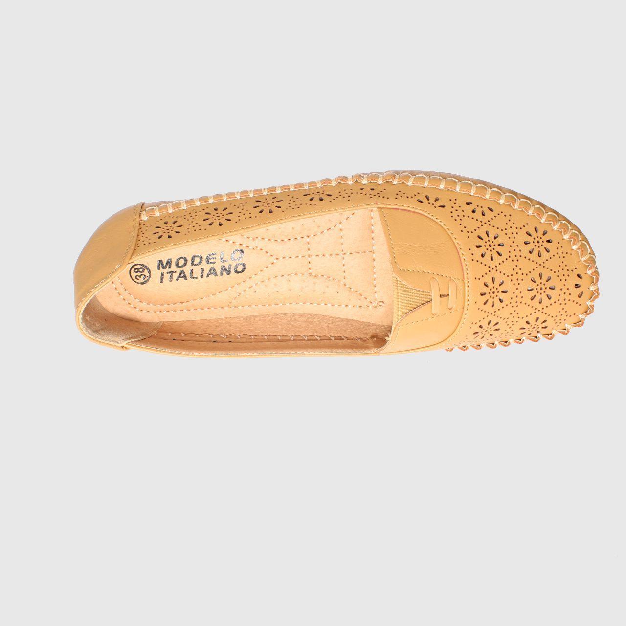 Mocasín Camel Vía Franca Mujer-4