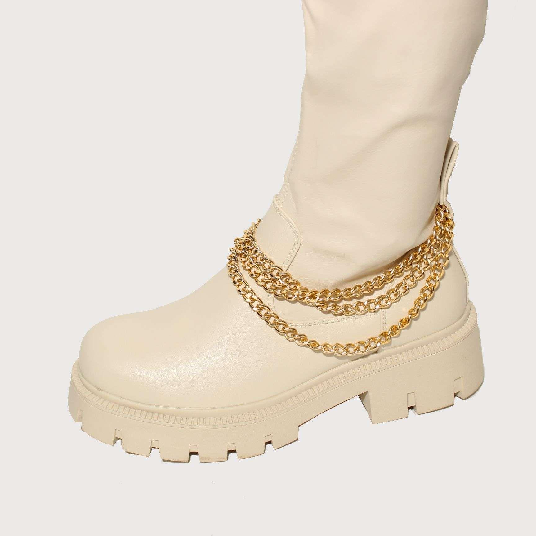 Bota Beige Vía Franca Mujer Art: 58905BEIGE-3