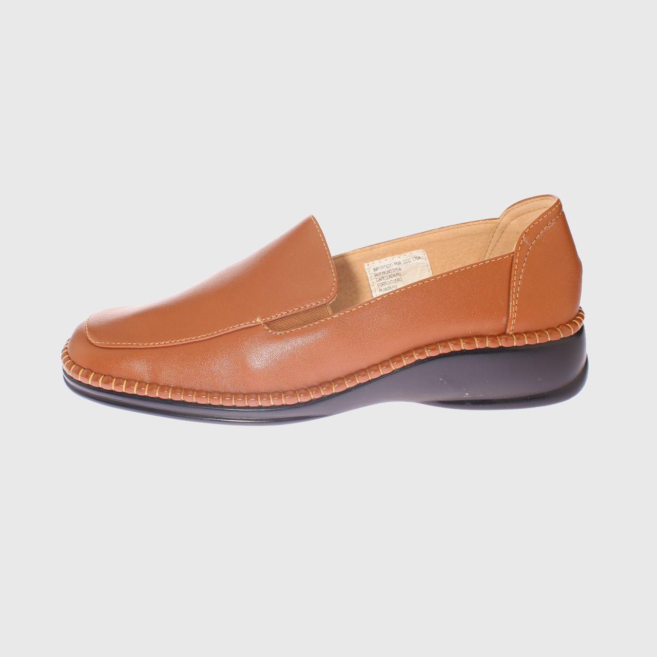 Mocasín Tostado Vía Franca Mujer-1