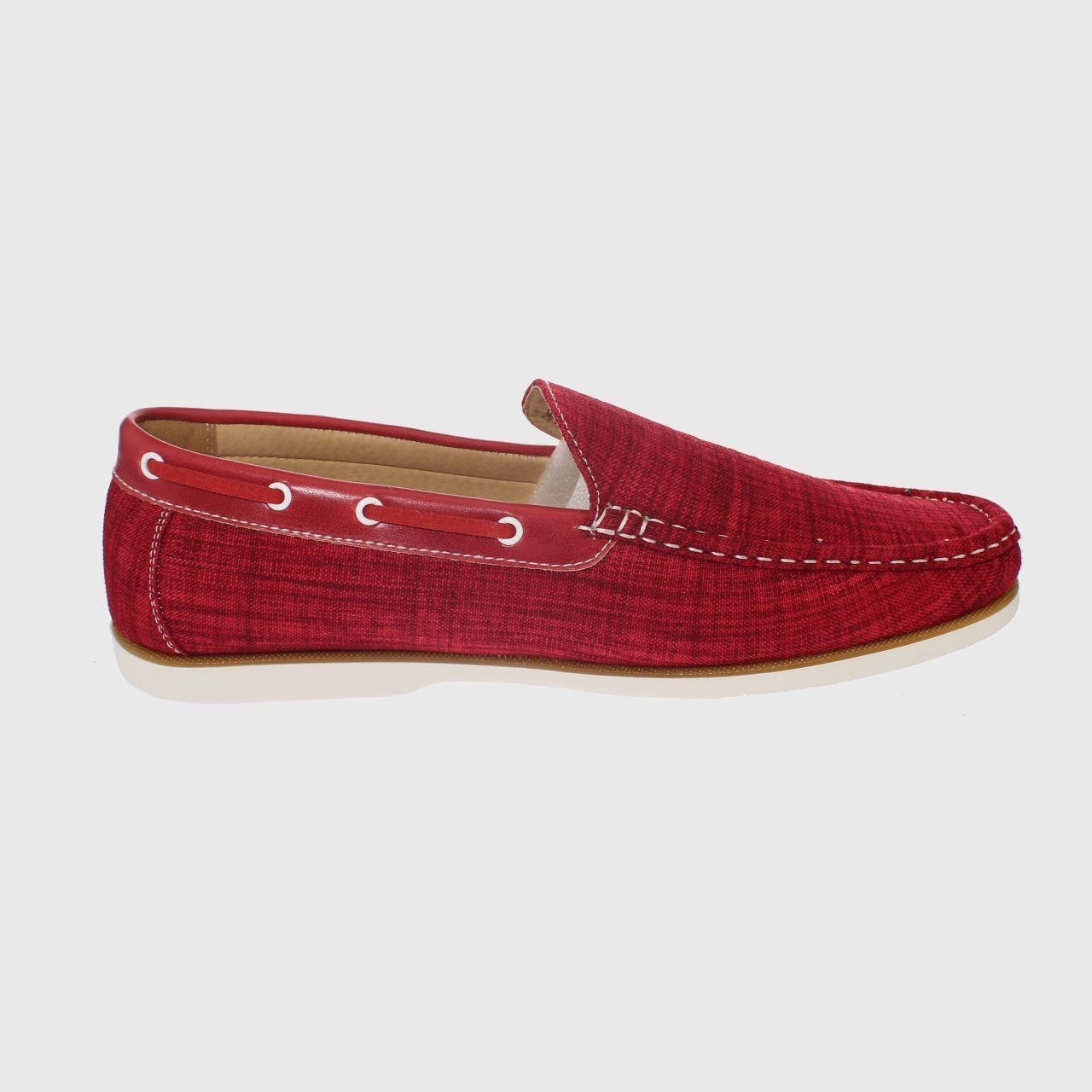 Mocasín Rojo Vía Franca Hombre-3