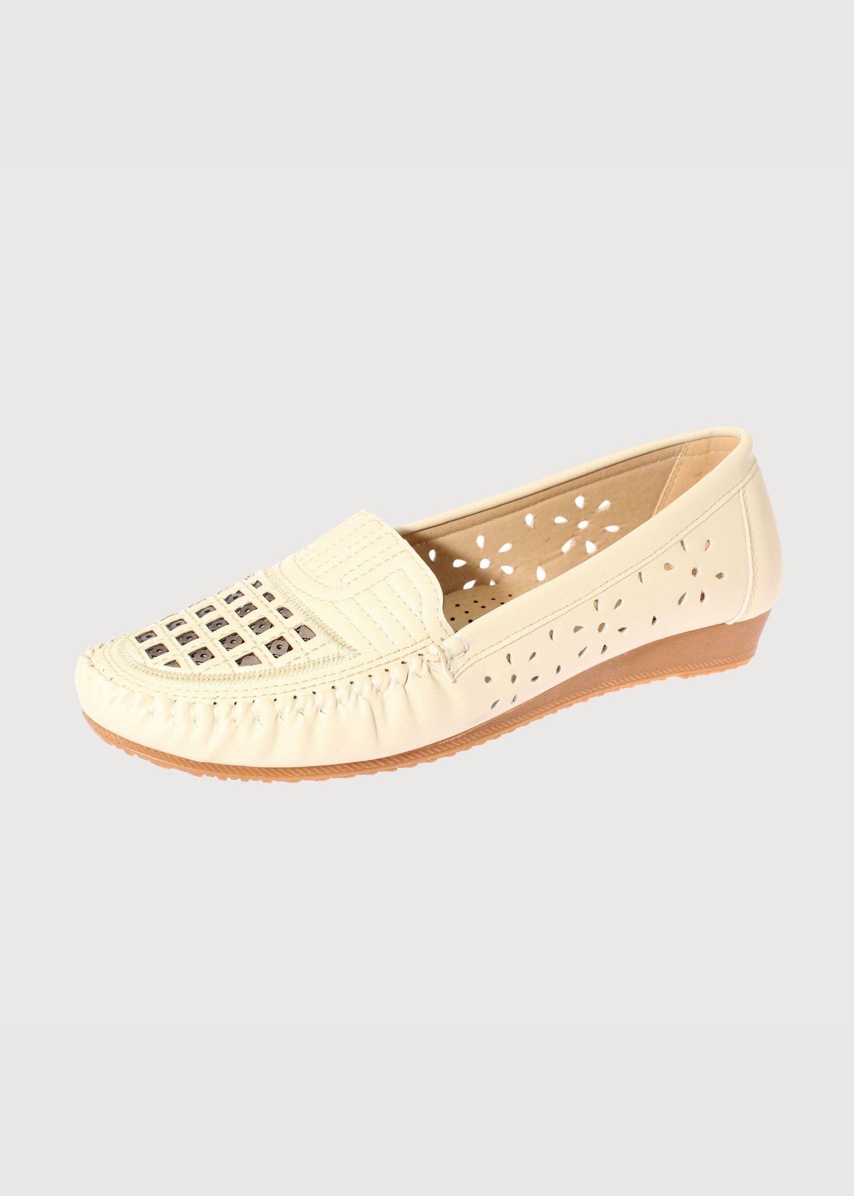 Mocasín Beige Vía Franca Mujer Art: 5EH143BEIGE-0