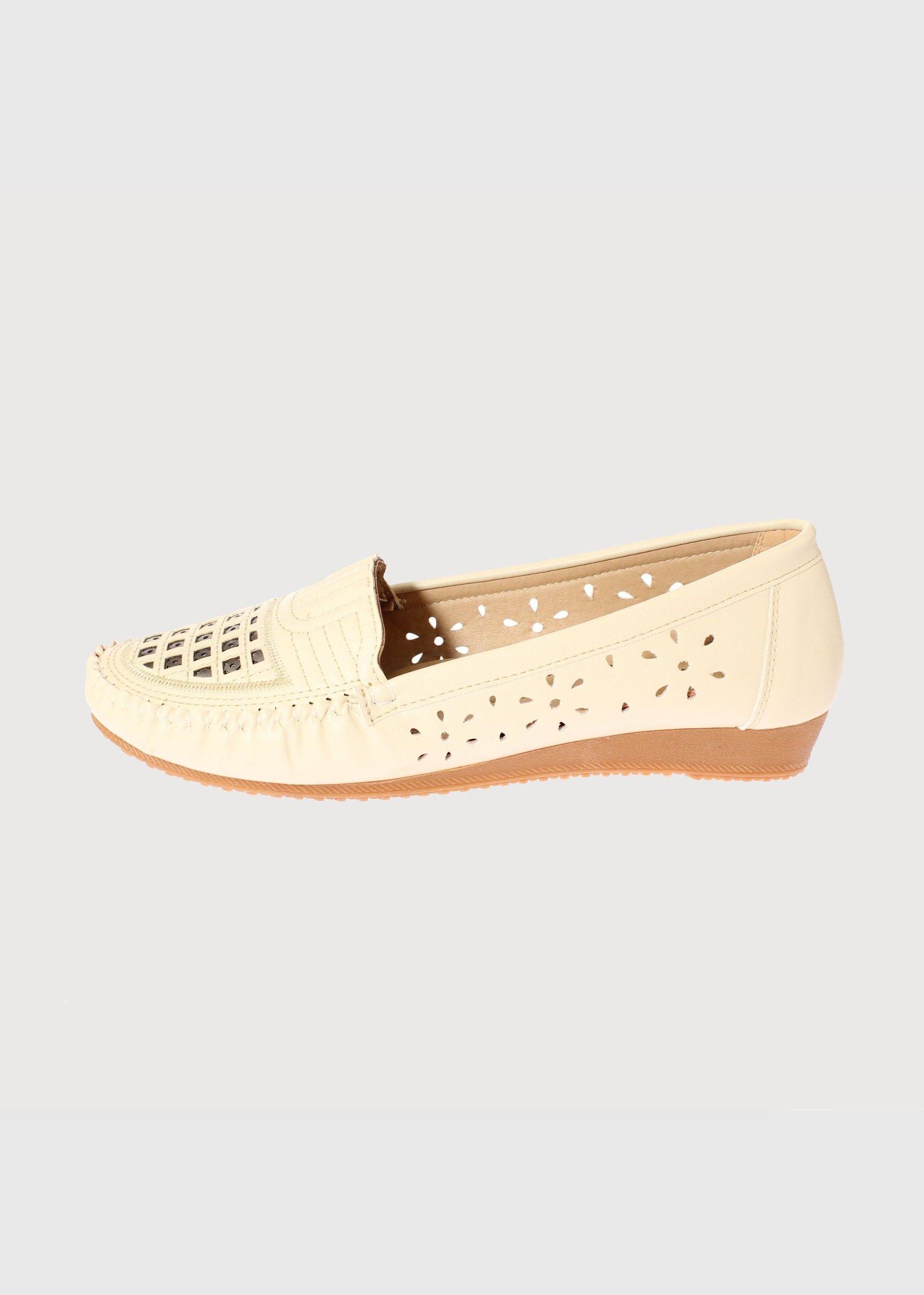 Mocasín Beige Vía Franca Mujer Art: 5EH143BEIGE-1