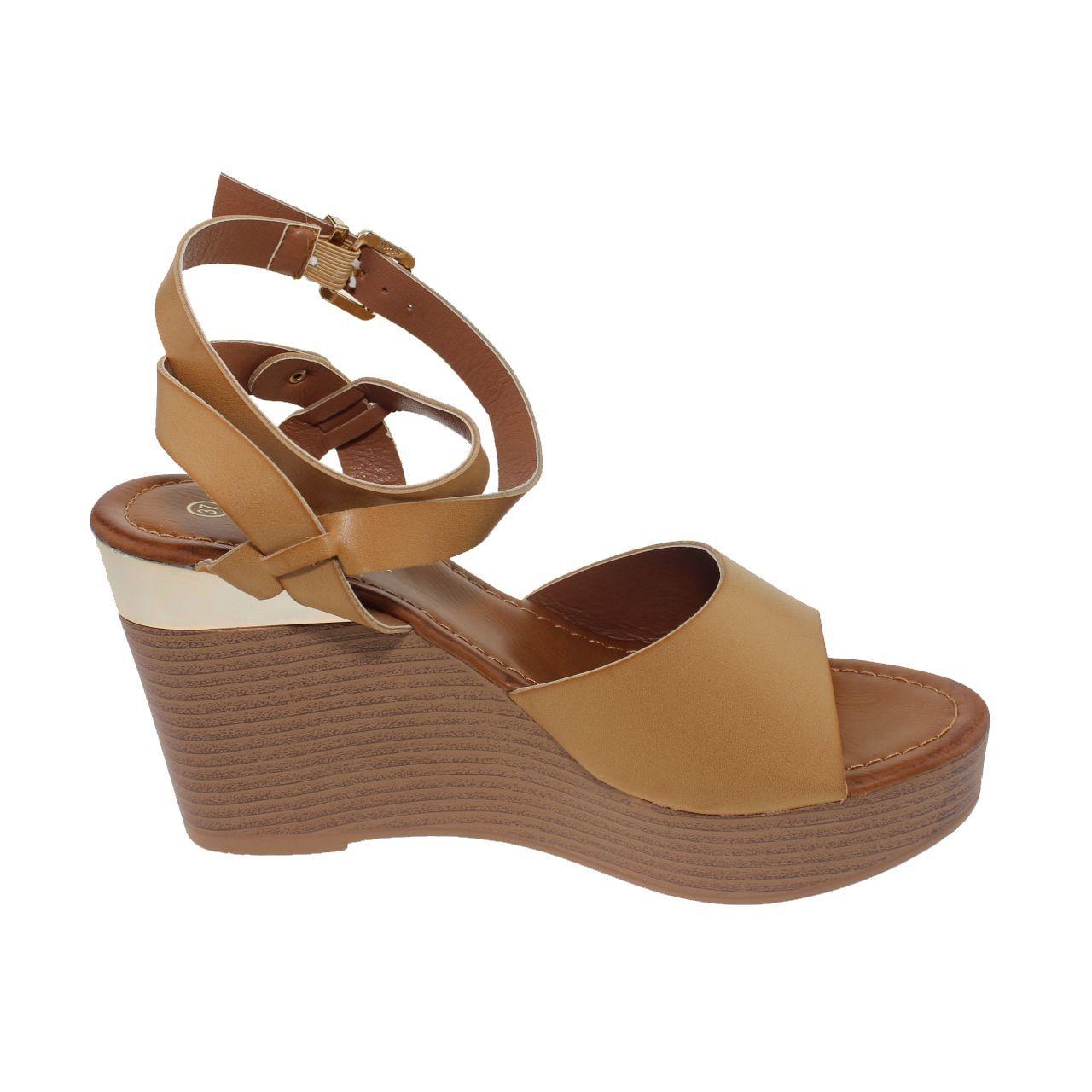 Sandalia Beige Vía Franca Mujer-1