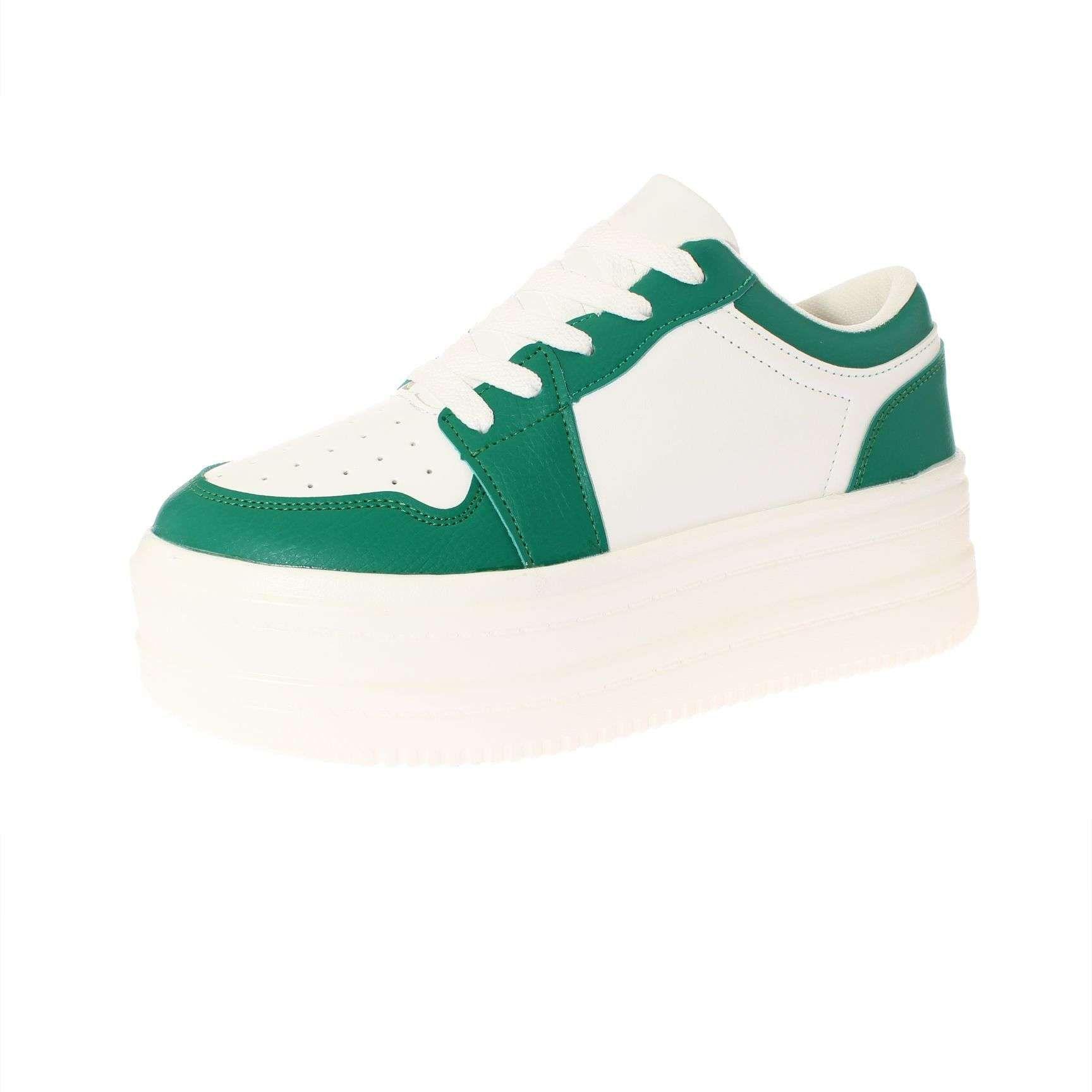 Zapatilla Plataforma Verde Vía Franca Mujer Art: 5S2011B0092DGREEN-0