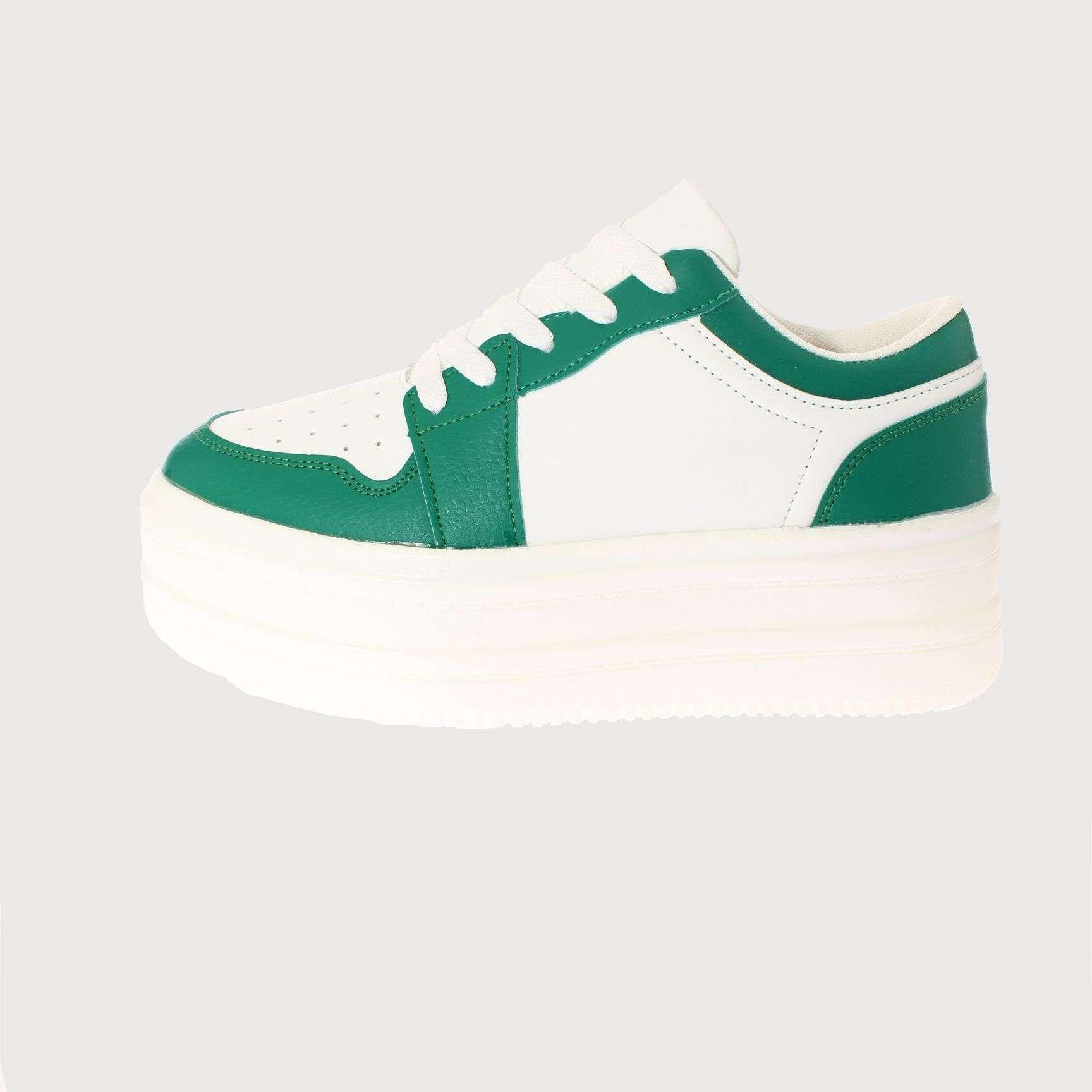 Zapatilla Plataforma Verde Vía Franca Mujer Art: 5S2011B0092DGREEN-1