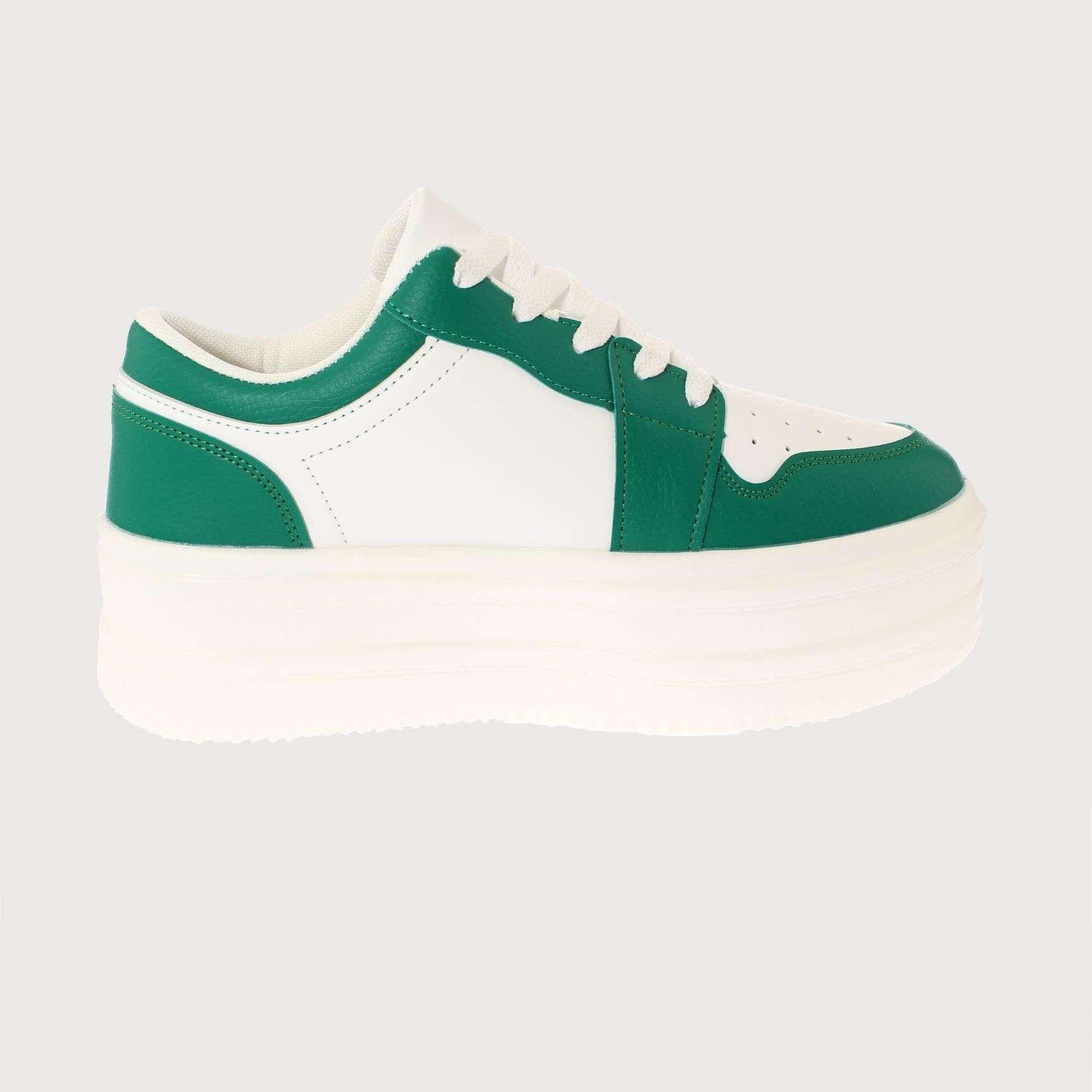 Zapatilla Plataforma Verde Vía Franca Mujer Art: 5S2011B0092DGREEN-3