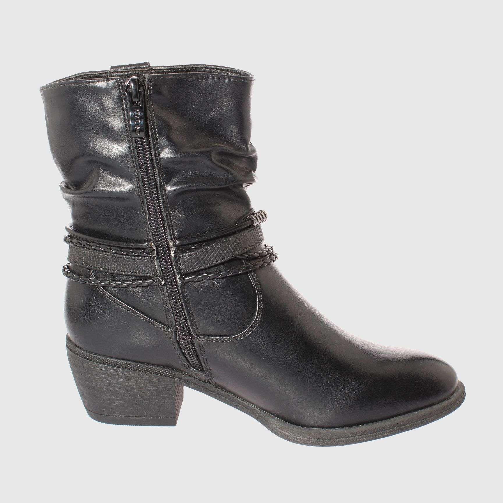 Bota Negro Vía Franca Mujer-3