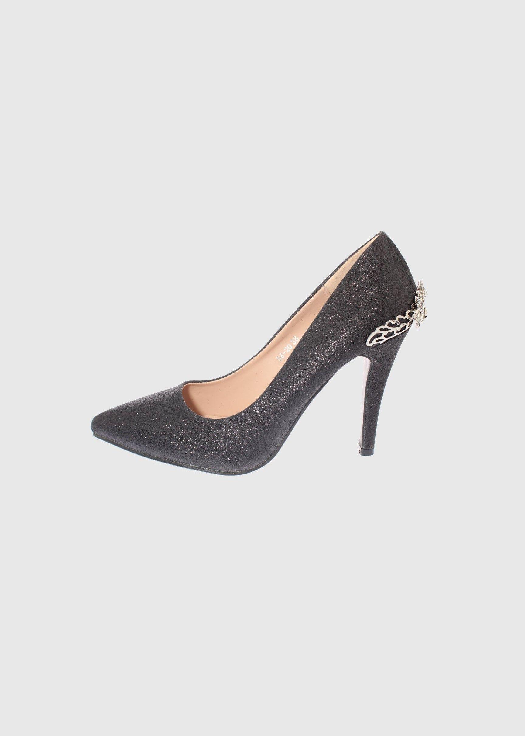Zapato taco Negro Vía Franca Mujer-1