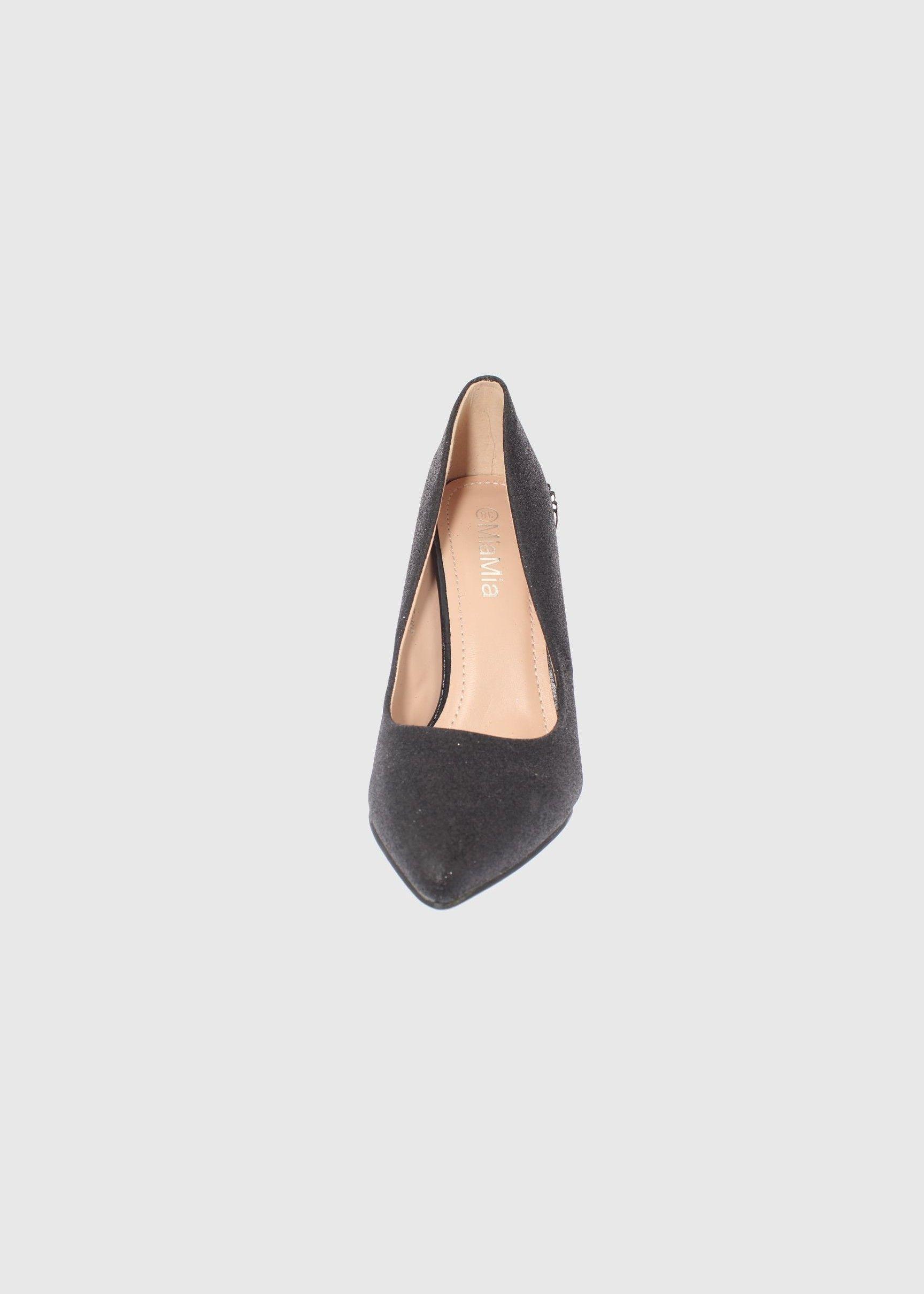 Zapato taco Negro Vía Franca Mujer-2