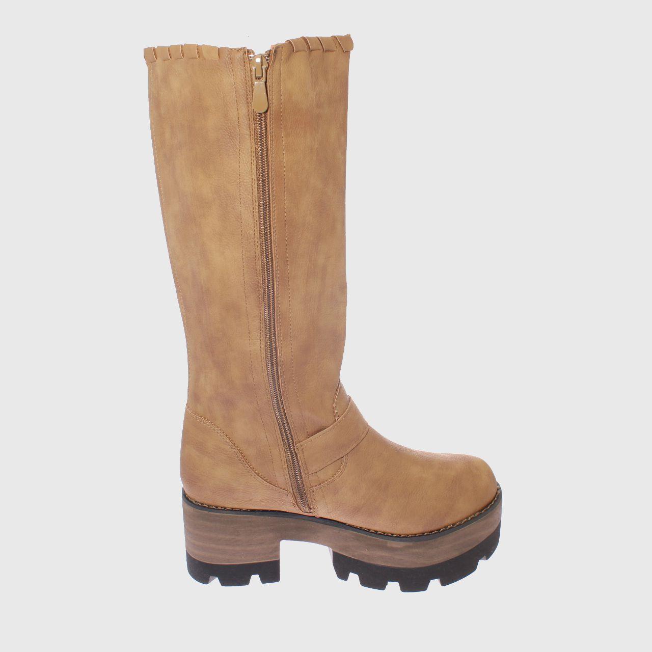 Bota Terraplen Tostado Vía Franca Mujer-3