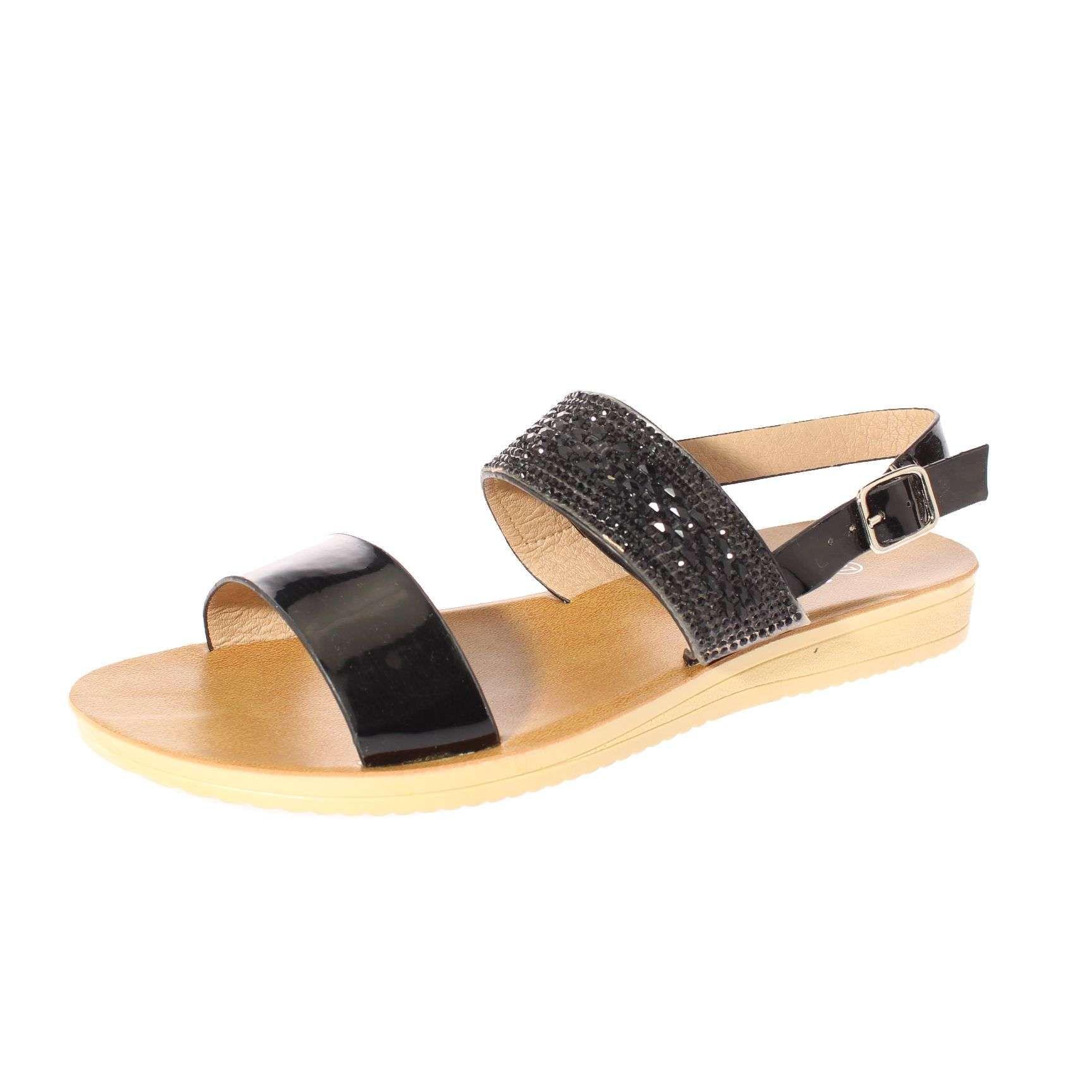 Sandalia Negro Vía Franca Mujer Art: 5HBL1003BLACK-0