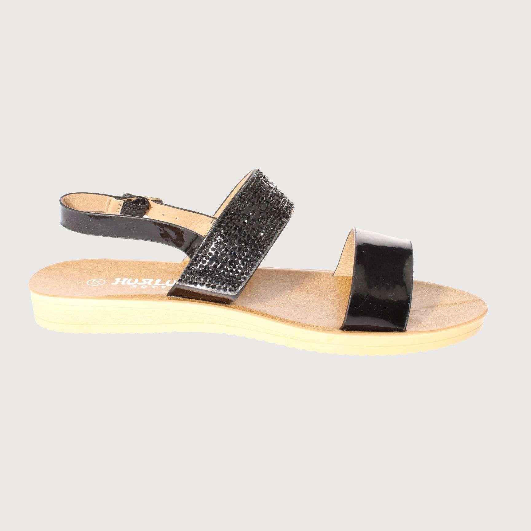 Sandalia Negro Vía Franca Mujer Art: 5HBL1003BLACK-2
