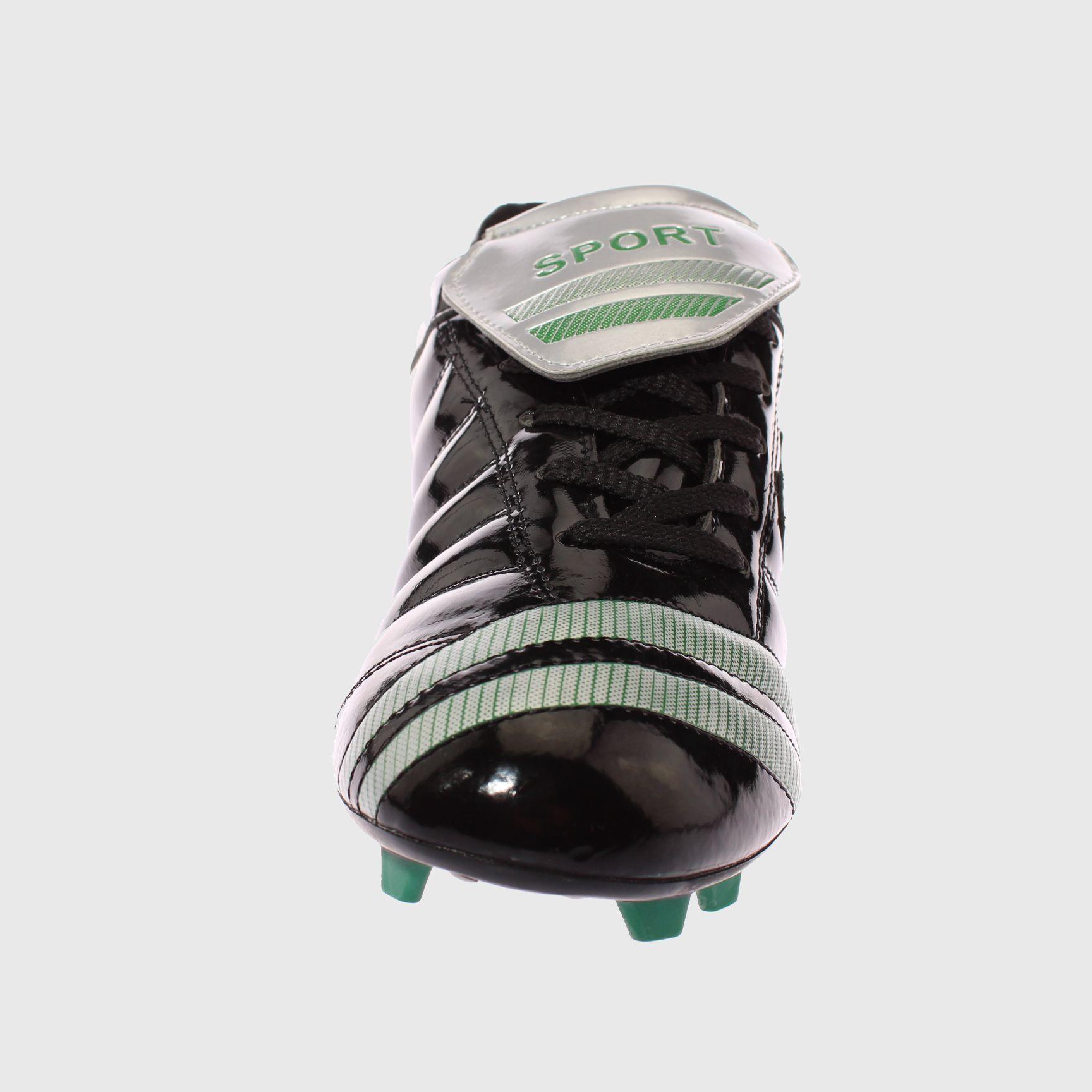 Zapato Futbol Negro/Plata Vía Franca Hombre-4