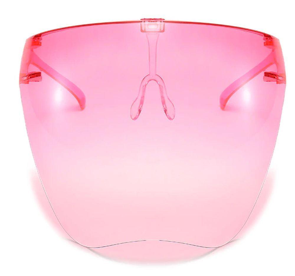 Escudo Rostro Completo Policarbonato Rosado Vía Franca-0