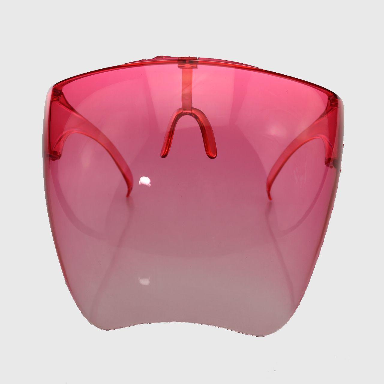 Escudo Rostro Completo Policarbonato Rosado Vía Franca-2