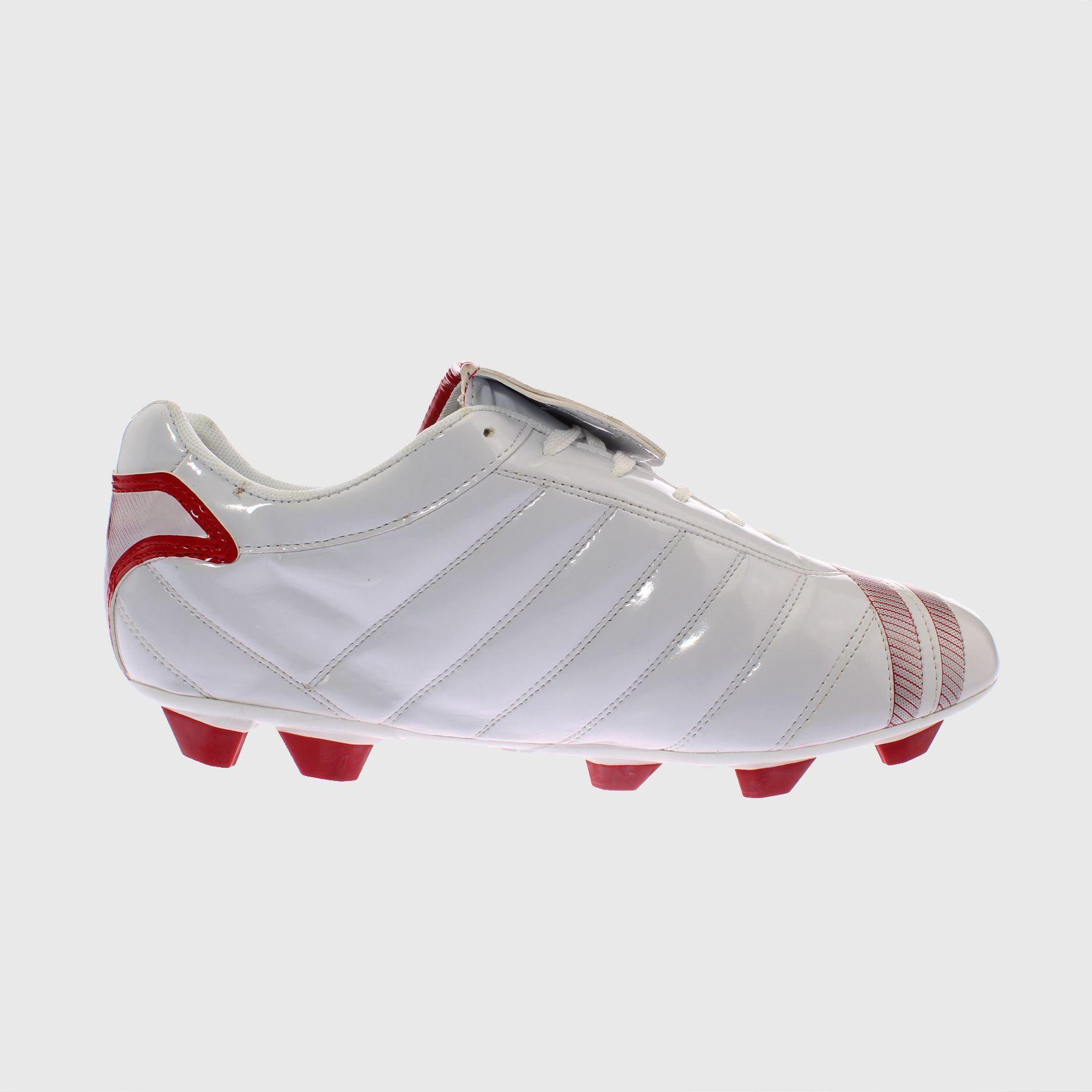 Zapato Futbol Blanco/Rojo Vía Franca Hombre-4