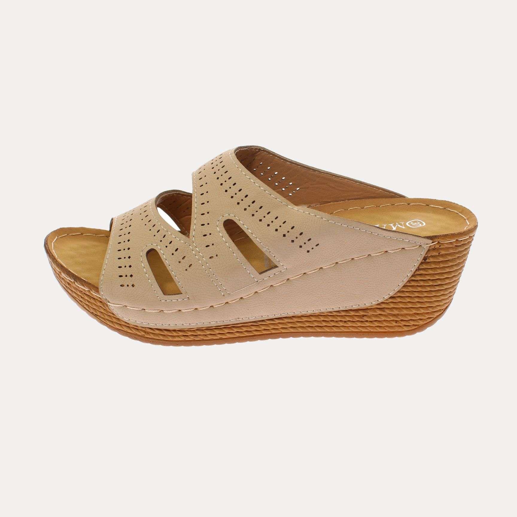 Sandalia Beige Vía Franca Mujer Art: 5FO041BEIGE-1