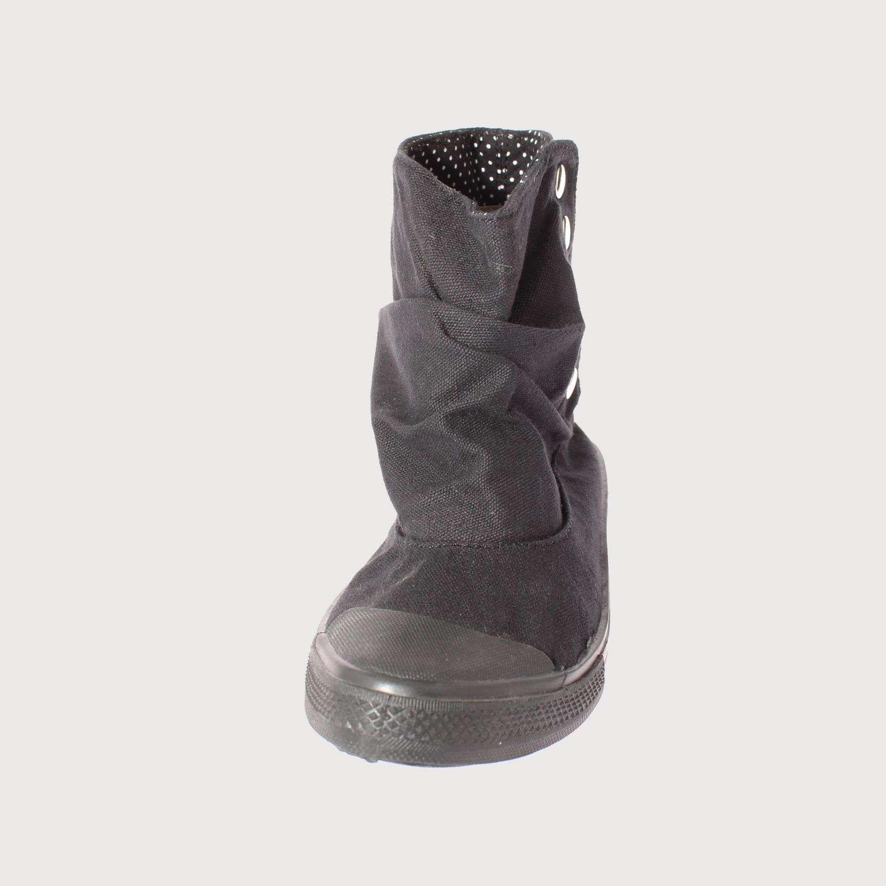 Botín Lona Negro Vía Franca Mujer Art: 5H09882BLACK-2