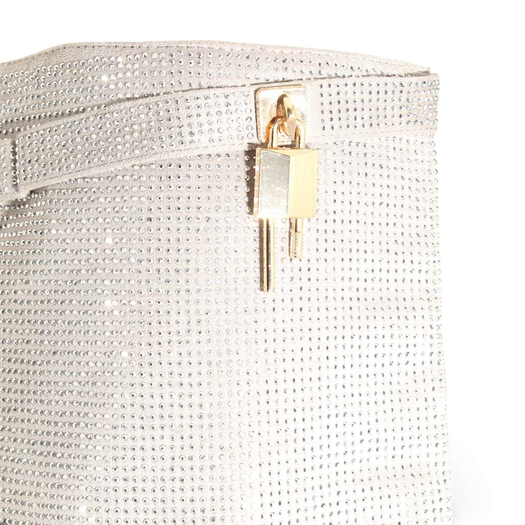 Bota Cristal Plateado Vía Franca Mujer Art: 5PG530616SILVER-4