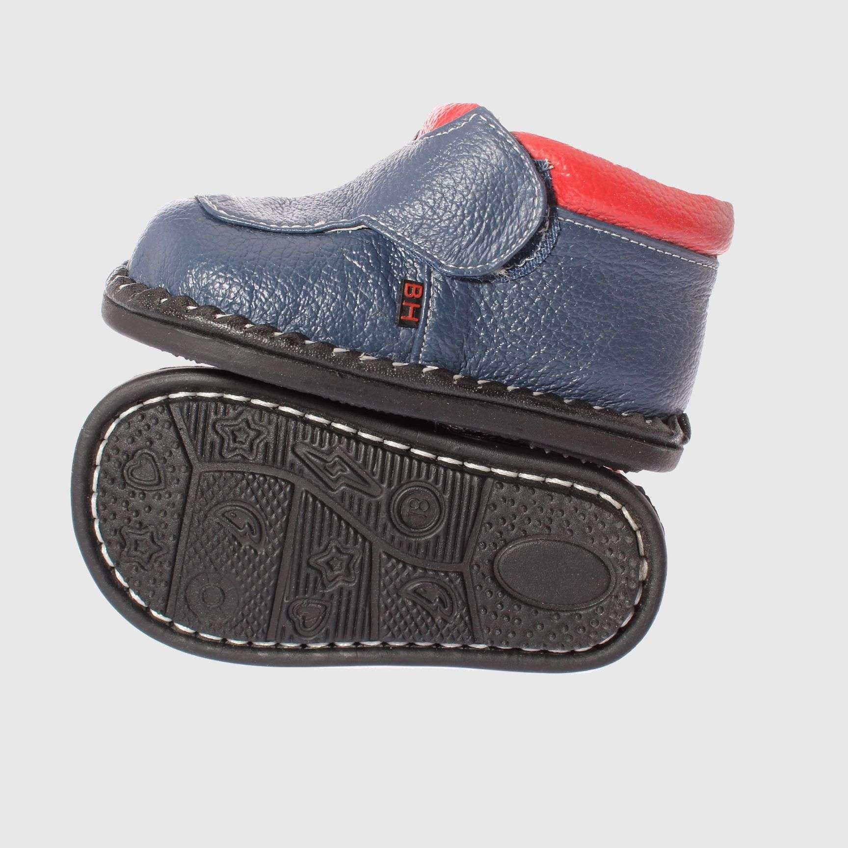 Zapato Navy/Rojo Vía Franca Niño-1