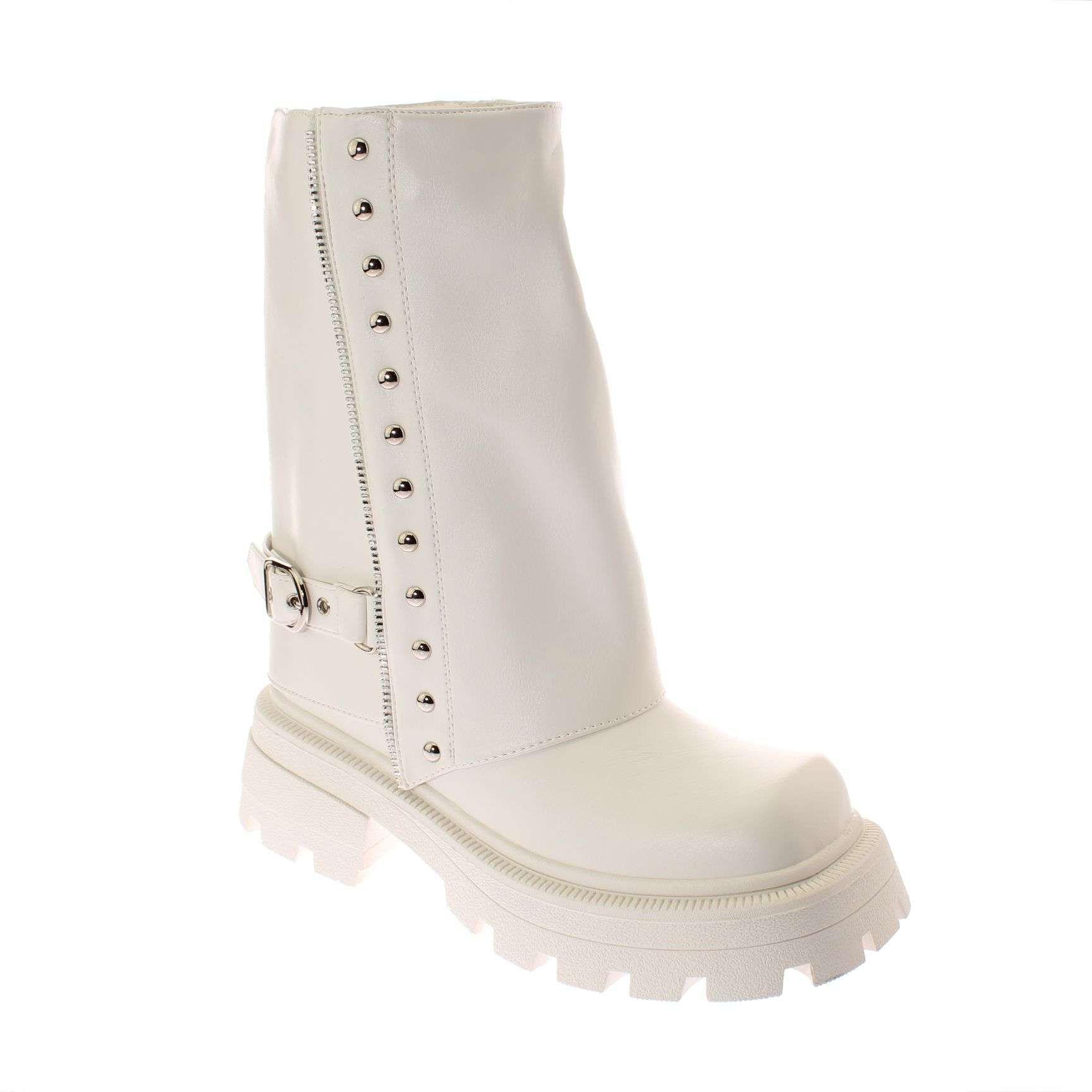 Bota Blanco Vía Franca Mujer Art: 5PG252905WHITE-0