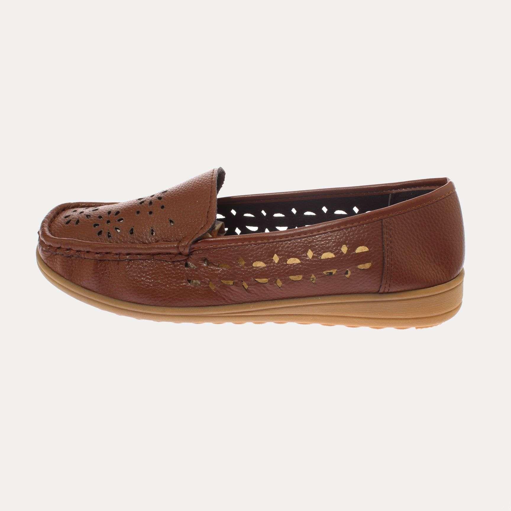 Mocasín Café Vía Franca Mujer Art: 5SA383LBROWN-1