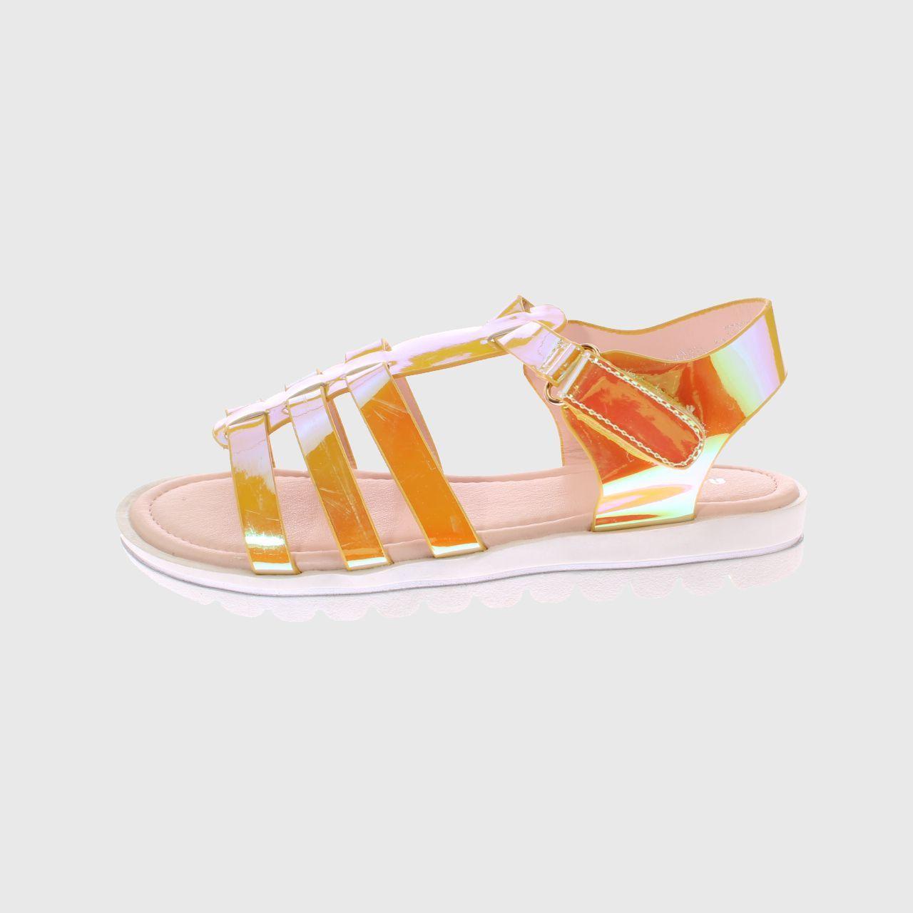 Sandalia Tornasol Amarillo Vía Franca Niña-1