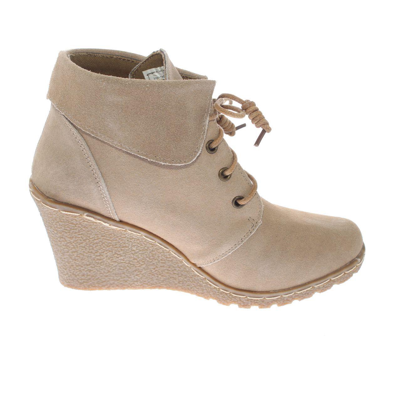 Botín Beige Vía Franca Mujer-2