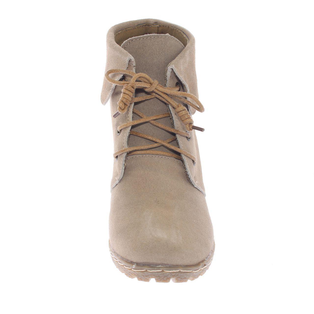 Botín Beige Vía Franca Mujer-3