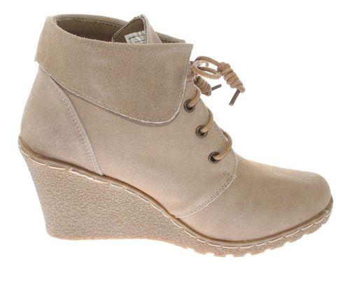 Botín Beige Vía Franca Mujer-5